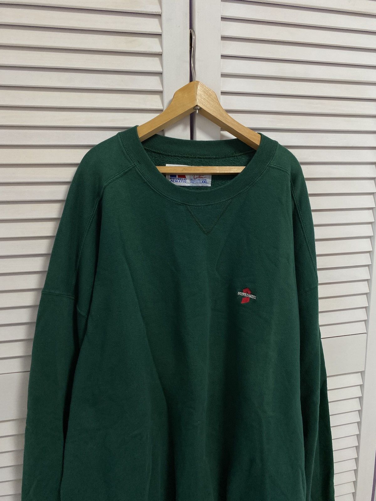 Russell Athletic 📀 Vintage 90s sweater Russell Athletic Baggy Track Boxy fit Size US XXL / EU 58 / 5 - 2 Thumbnail