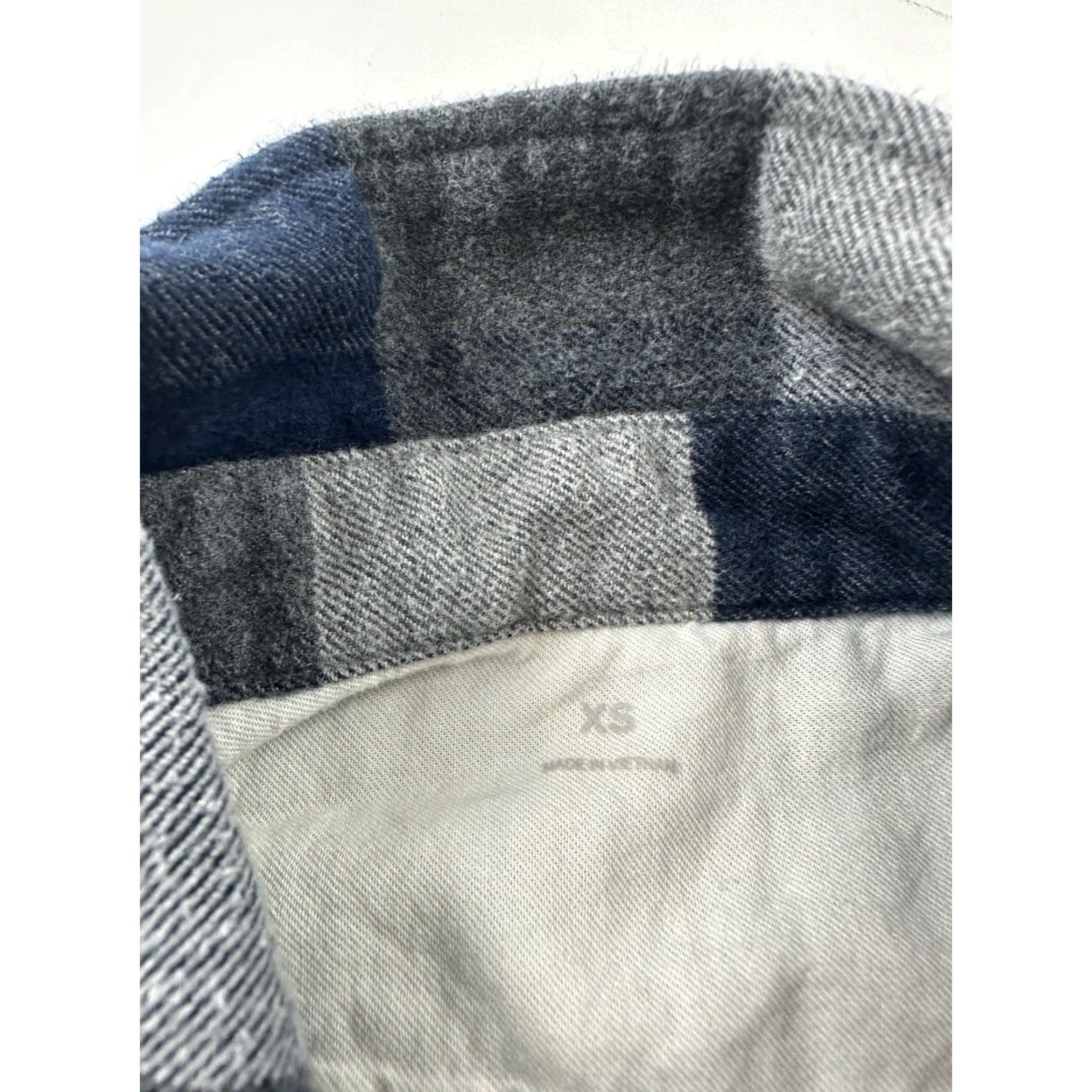 Muji Muji Shirt Mens XS Blue Buffalo Plaid Button-Up Long Sleeve Size US XS / EU 42 / 0 - 2 Thumbnail