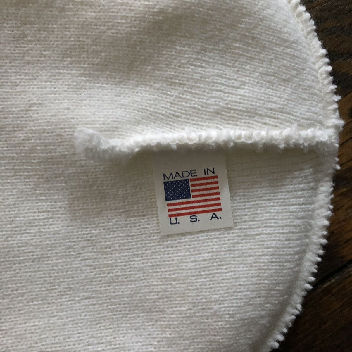 Other Obsessive Custom Made Beanie - White with Burgundy Size ONE SIZE - 4 Thumbnail