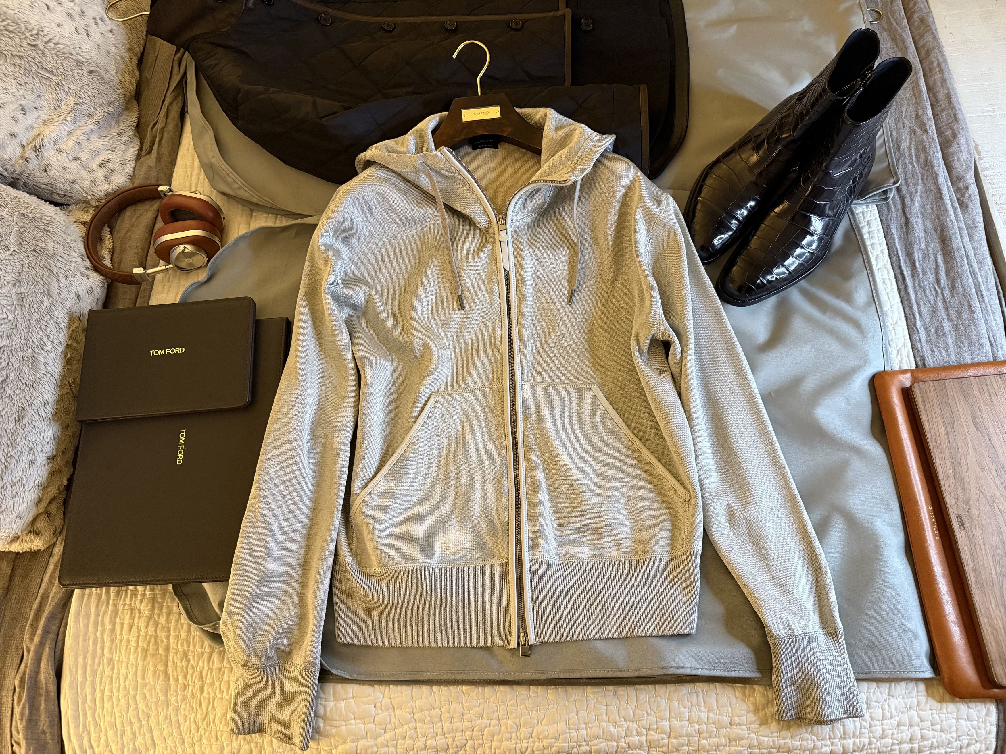 Tom Ford Best Dressed $3K w/Tax TOM FORD Silk Effect Leather Accents Size US XL / EU 56 / 4 - 1 Thumbnail