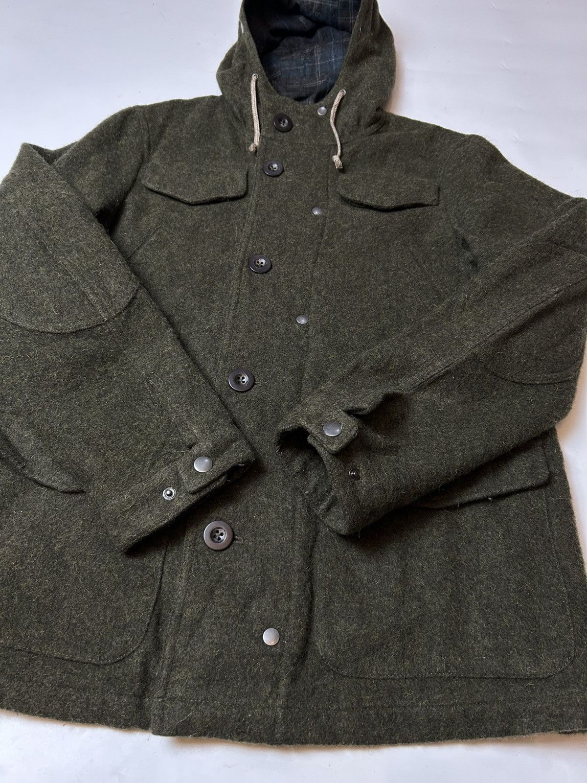 Japanese Brand CREDIMI WOOL HOODIE JACKET Size US M / EU 48-50 / 2 - 2 Thumbnail