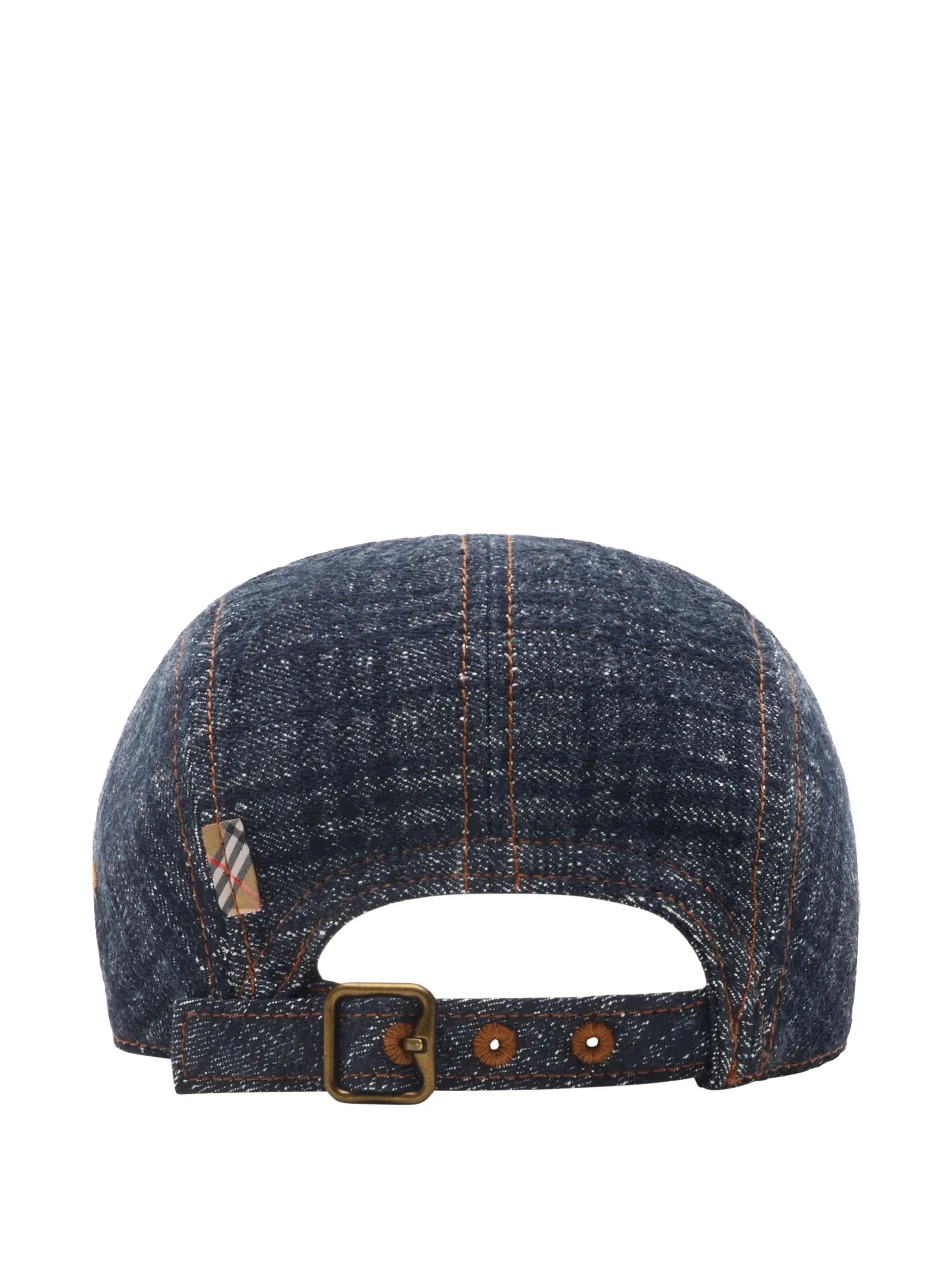 Burberry os11x0126 Size: OS / Denim Hat / Cap With Plaid Multicolor Size ONE SIZE - 3 Thumbnail