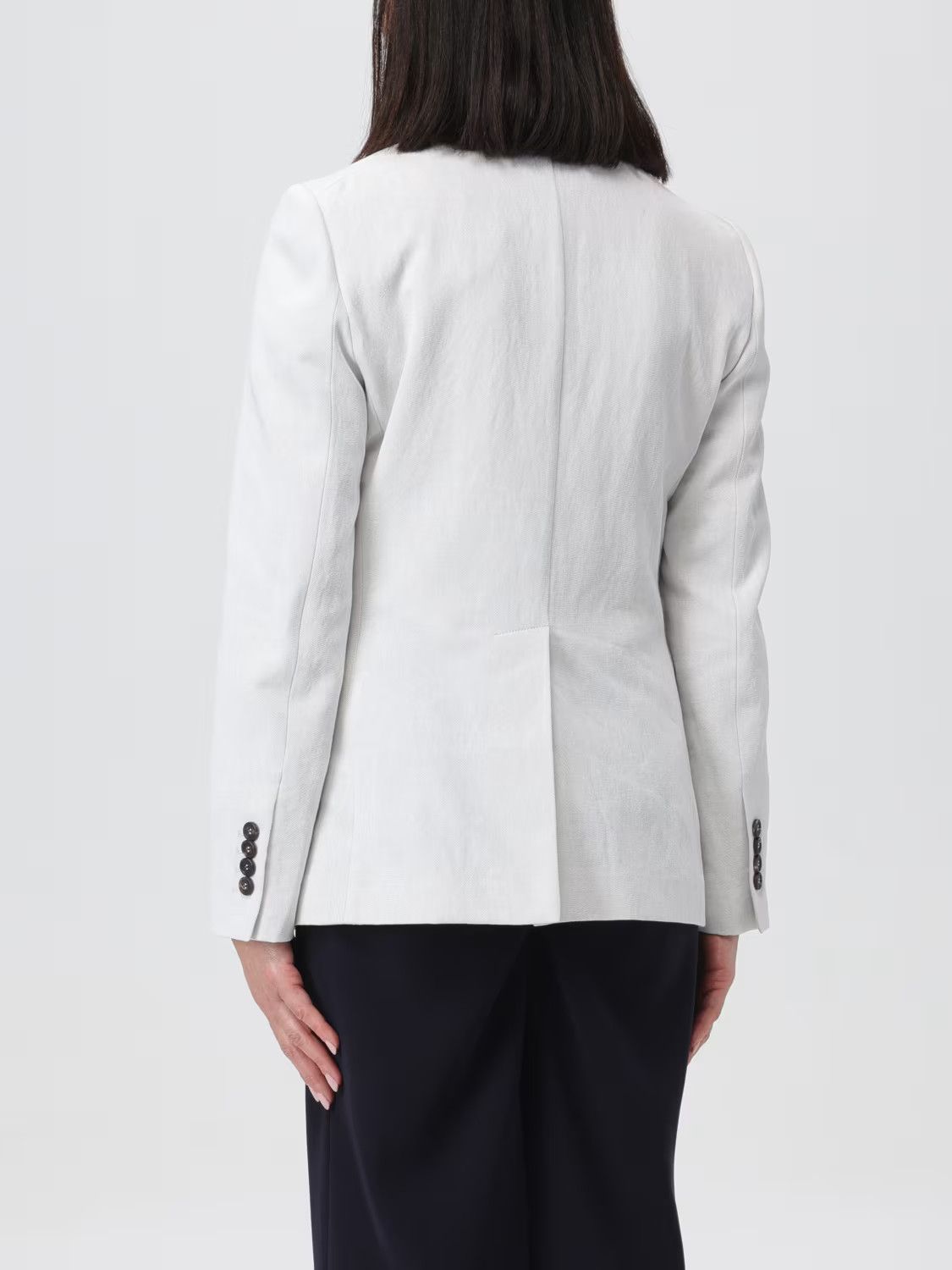 Brunello Cucinelli o1y0725 Blazer in Light Gray Size M / US 6-8 / IT 42-44 - 4 Thumbnail
