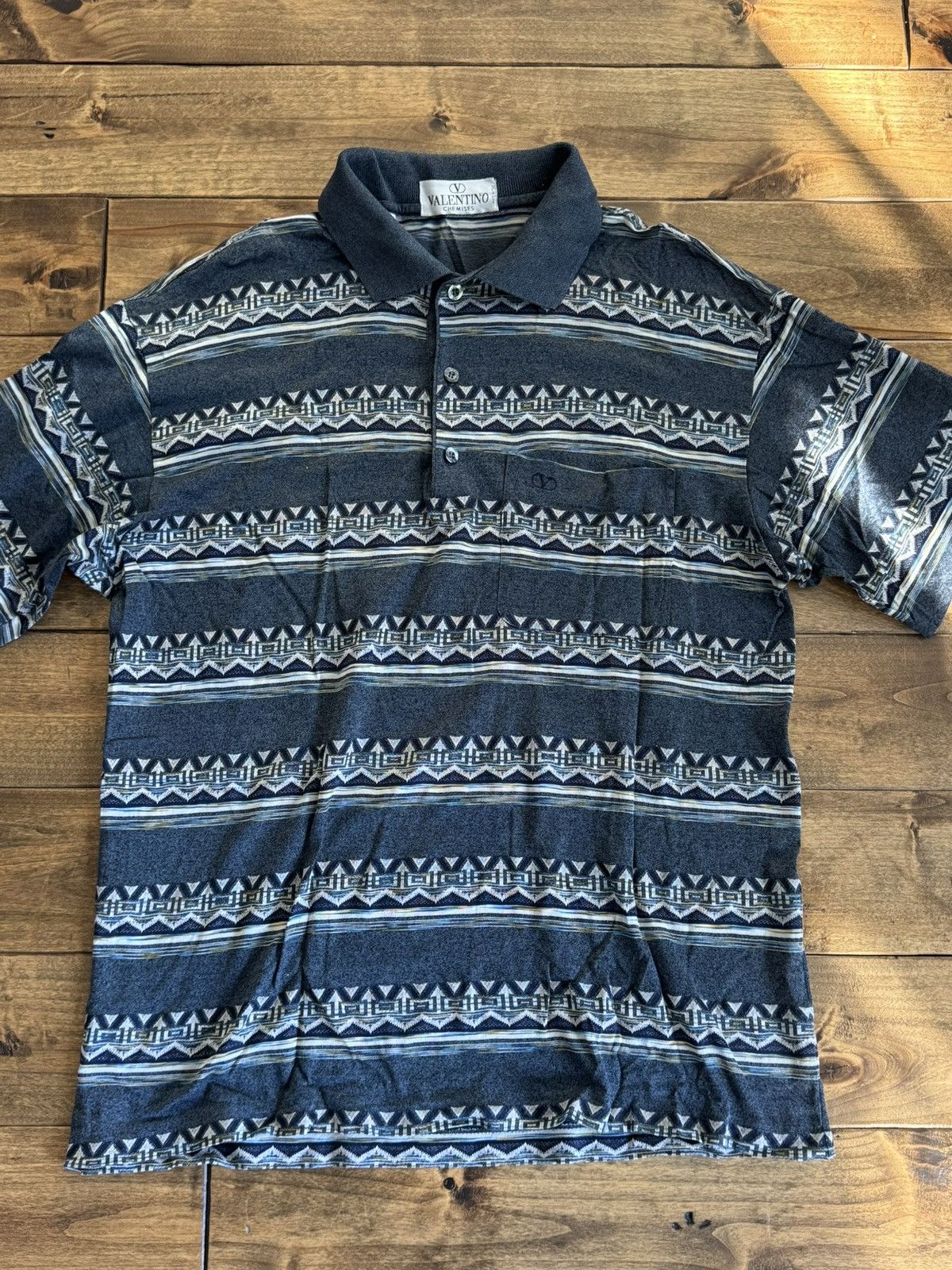 Valentino Vintage Valentino Polo Shirt Size US M / EU 48-50 / 2 - 2 Thumbnail
