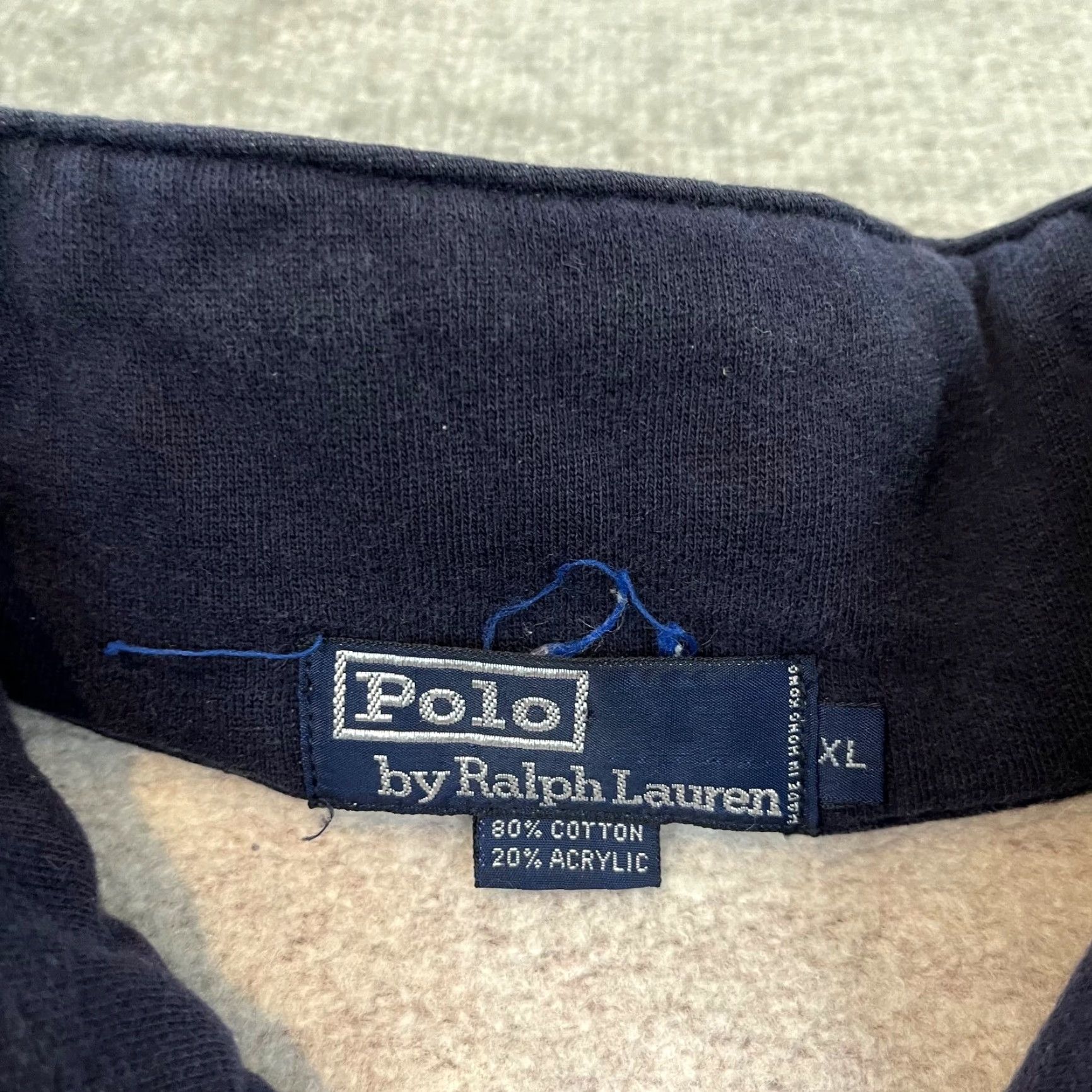 Ralph Lauren Ralph Lauren Sweater Mens Extra Large Red Blue Maroon Stripe Pony Spellout Polo Size US XL / EU 56 / 4 - 4 Thumbnail