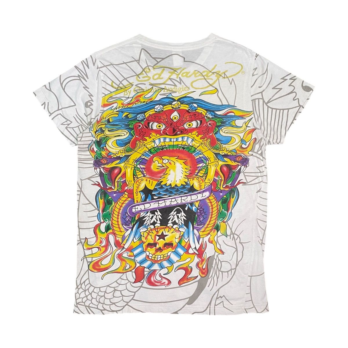 Christian Audigier × Ed Hardy × Japanese Brand Ed Hardy by Christian Audigier Devil T Shirt Size US M / EU 48-50 / 2 - 2 Thumbnail