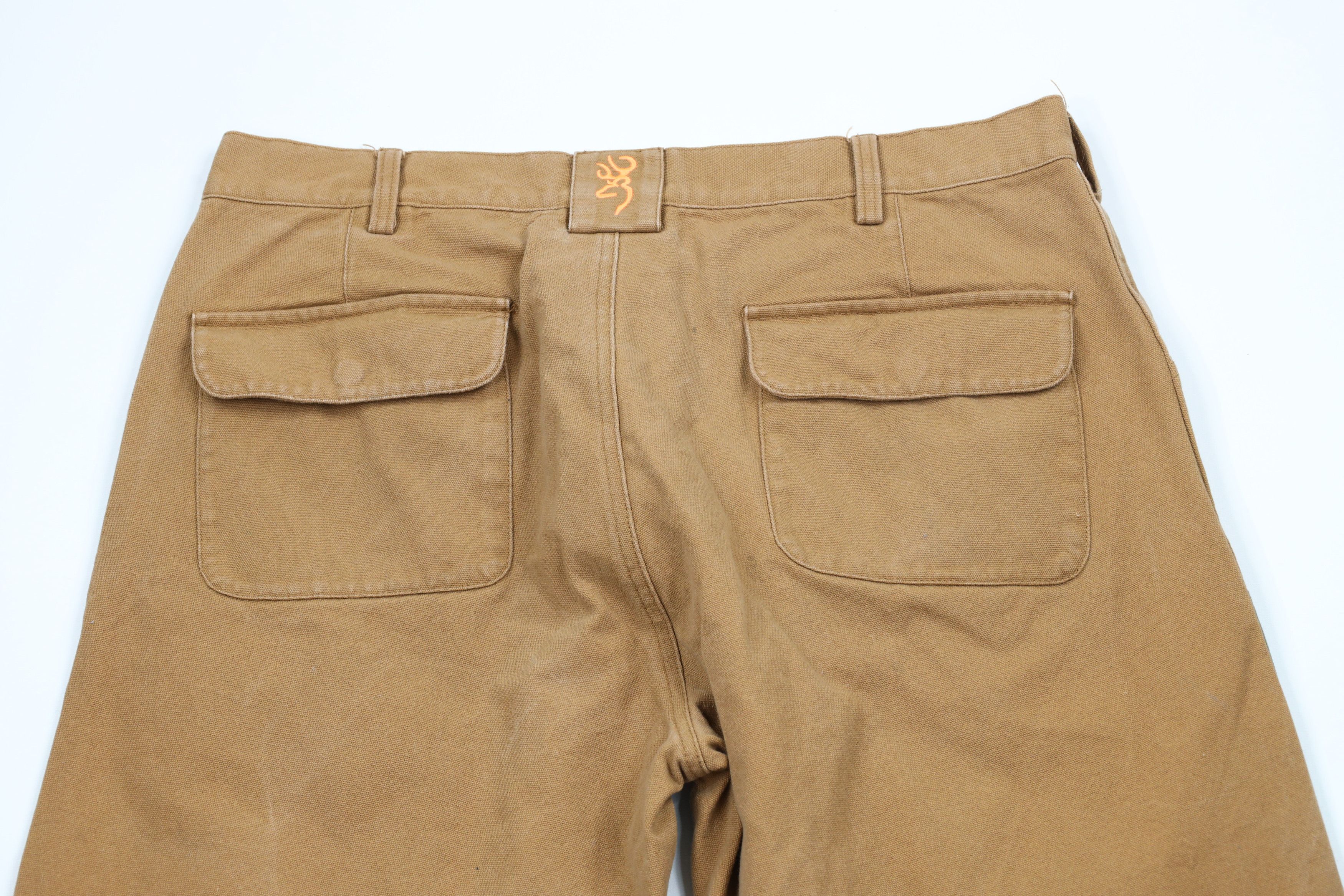 Vintage Vintage 90s Streetwear Reinforced Canvas Field Brush Pants Size US 37 - 12 Thumbnail