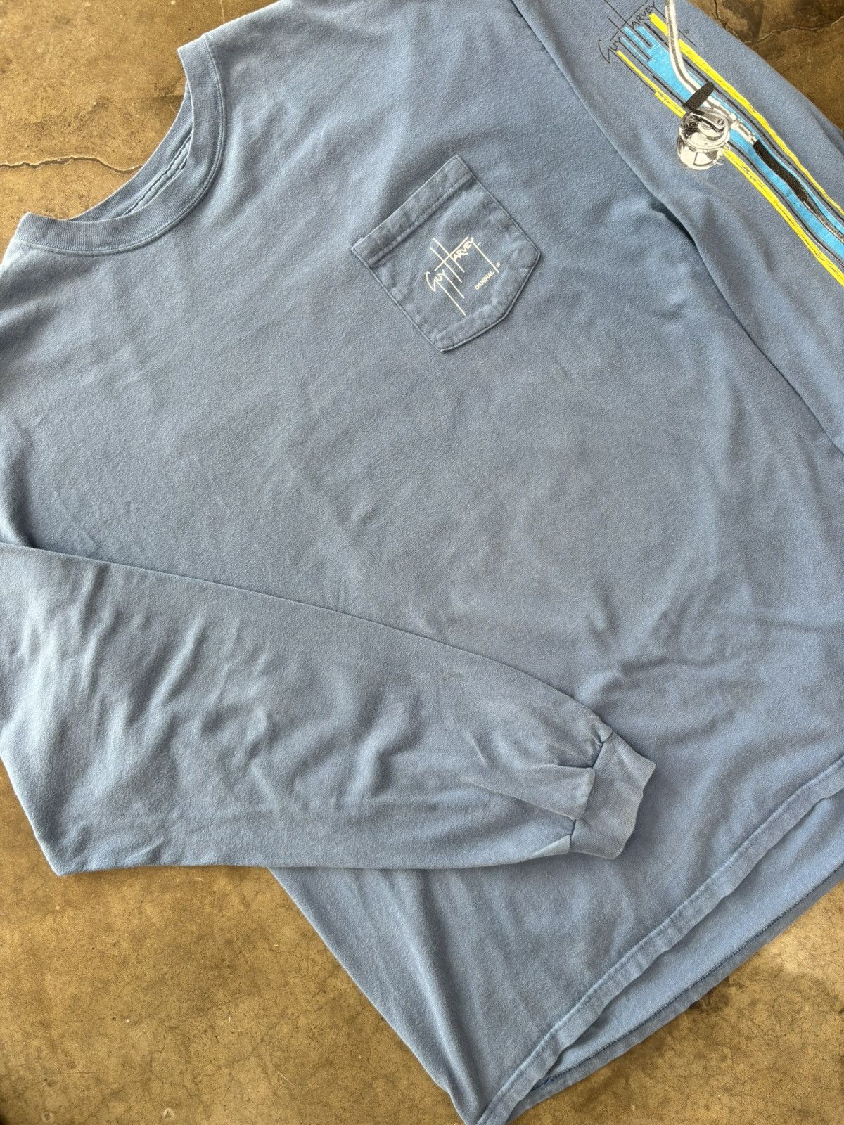Guy Harvey Guy Harvey Fish Pocket Ling Sleeve Tee XL Size US XL / EU 56 / 4 - 2 Thumbnail