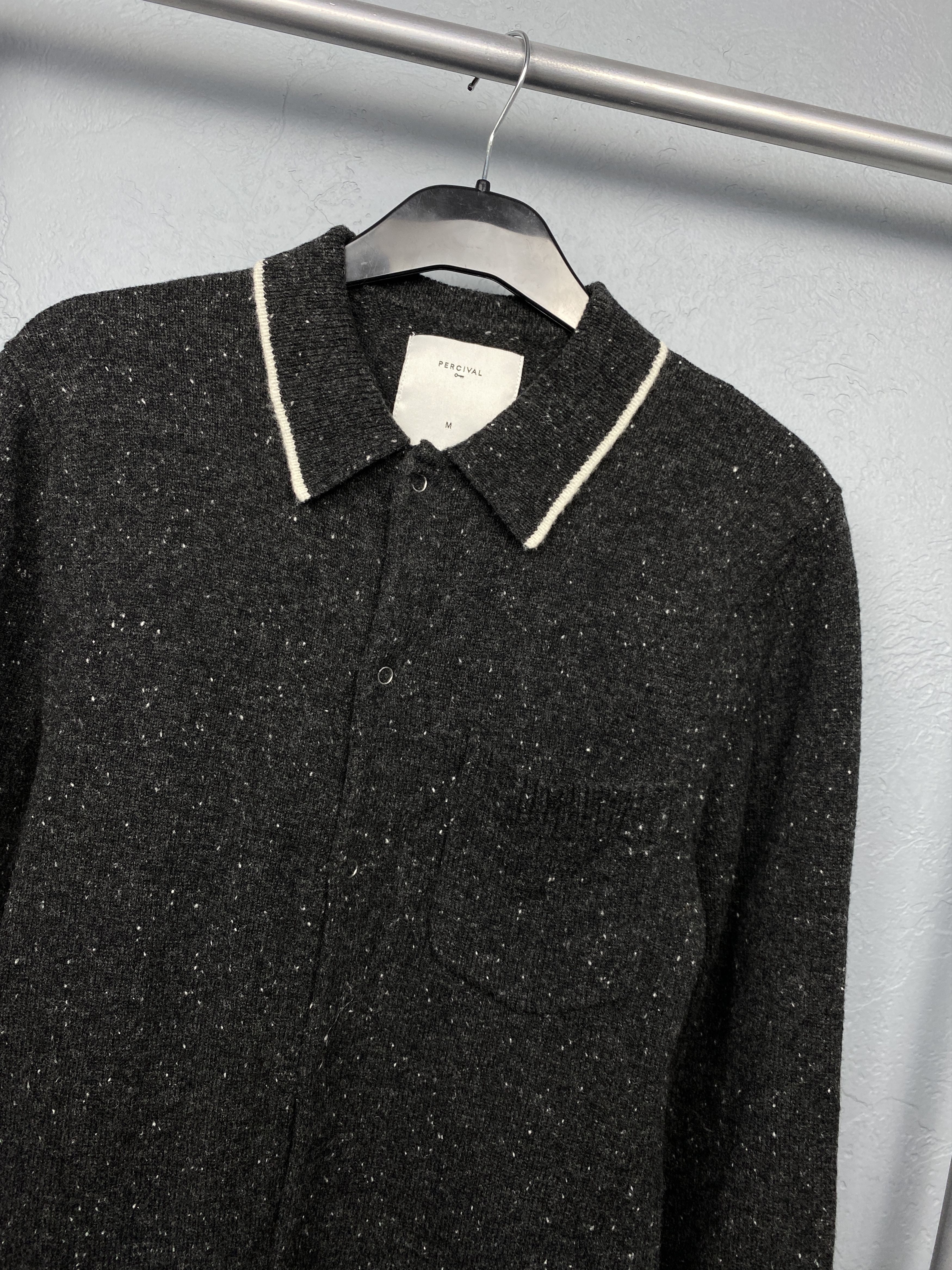 Percival Percival Mens Wool Knit Sweater Size US M / EU 48-50 / 2 - 2 Thumbnail