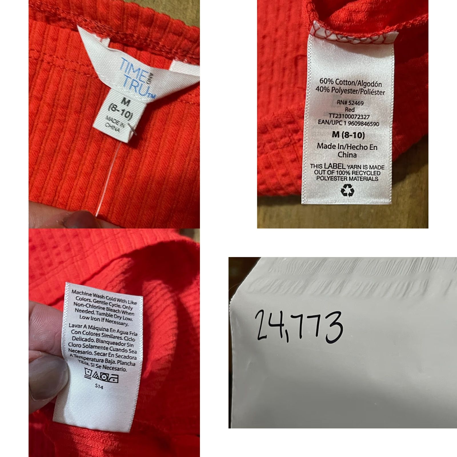 Vintage Time And Tru Tank Top Womens Medium Red Sleeveless NWT Tank Top Time And Tru Casual Basic Shirt Size M / US 6-8 / IT 42-44 - 8 Thumbnail