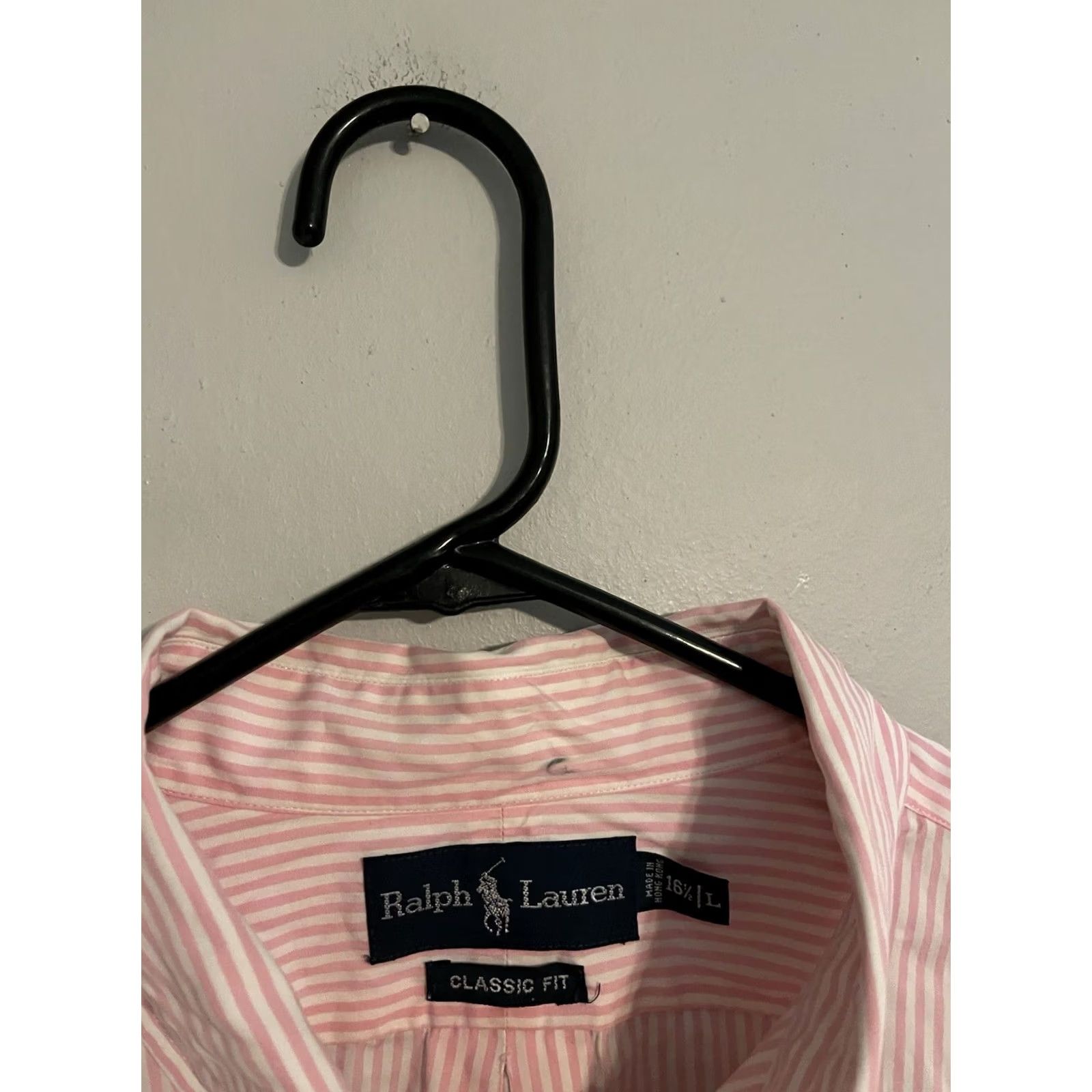 Polo Ralph Lauren Polo Ralph Lauren Shirt Pink Striped L/S Button Up Dress Shirt Men's L Size 42R - 3 Thumbnail