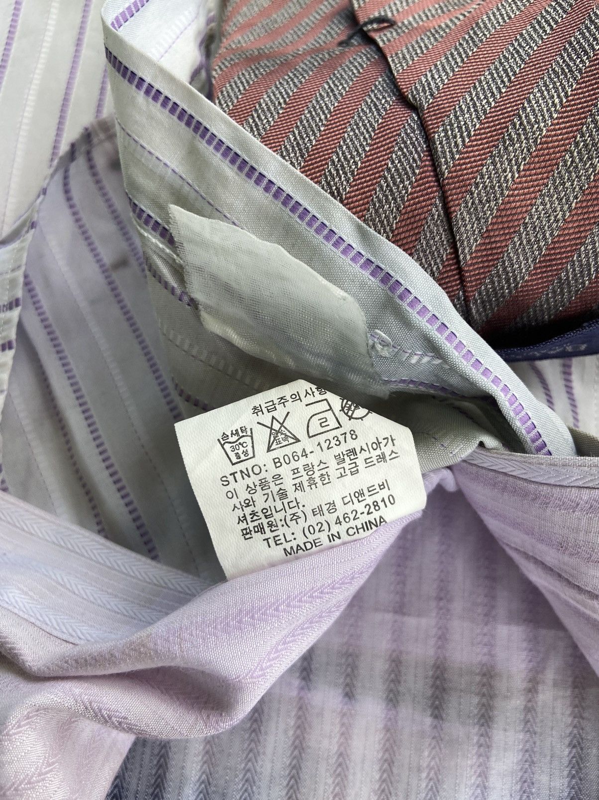 Vintage Vintage 90s Balenciaga Double layer shirt destroyed Size US L / EU 52-54 / 3 - 9 Thumbnail
