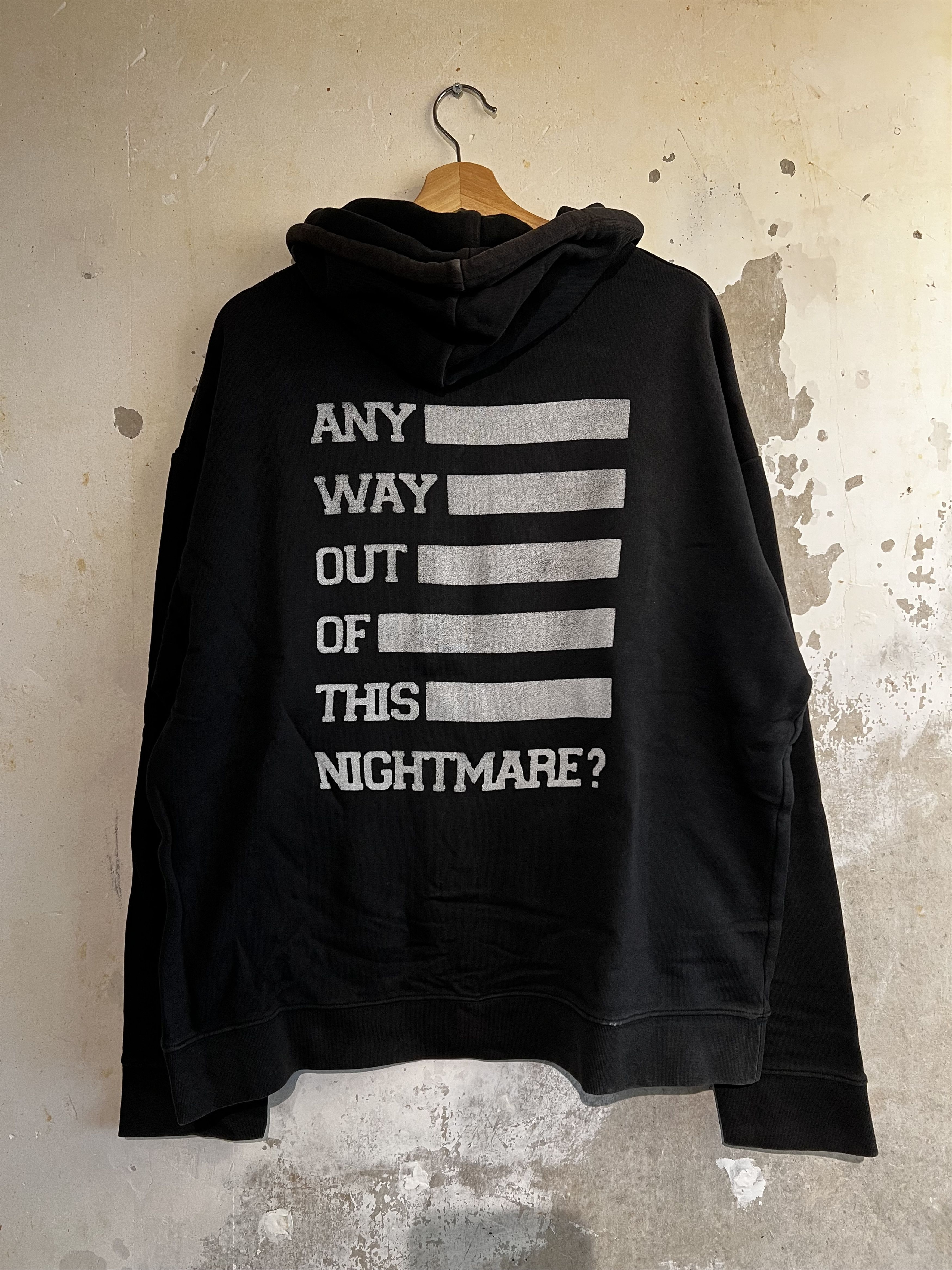Raf Simons Raf Simons „Any Way Out Of this Nightmare?“ Hoodie black Size US M / EU 48-50 / 2 - 1 Thumbnail