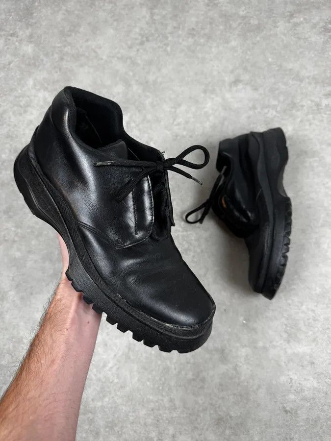 Prada FW2000 Prada Black Vibram Leather Boots Size US 10.5 / EU 43-44 - 1 Thumbnail