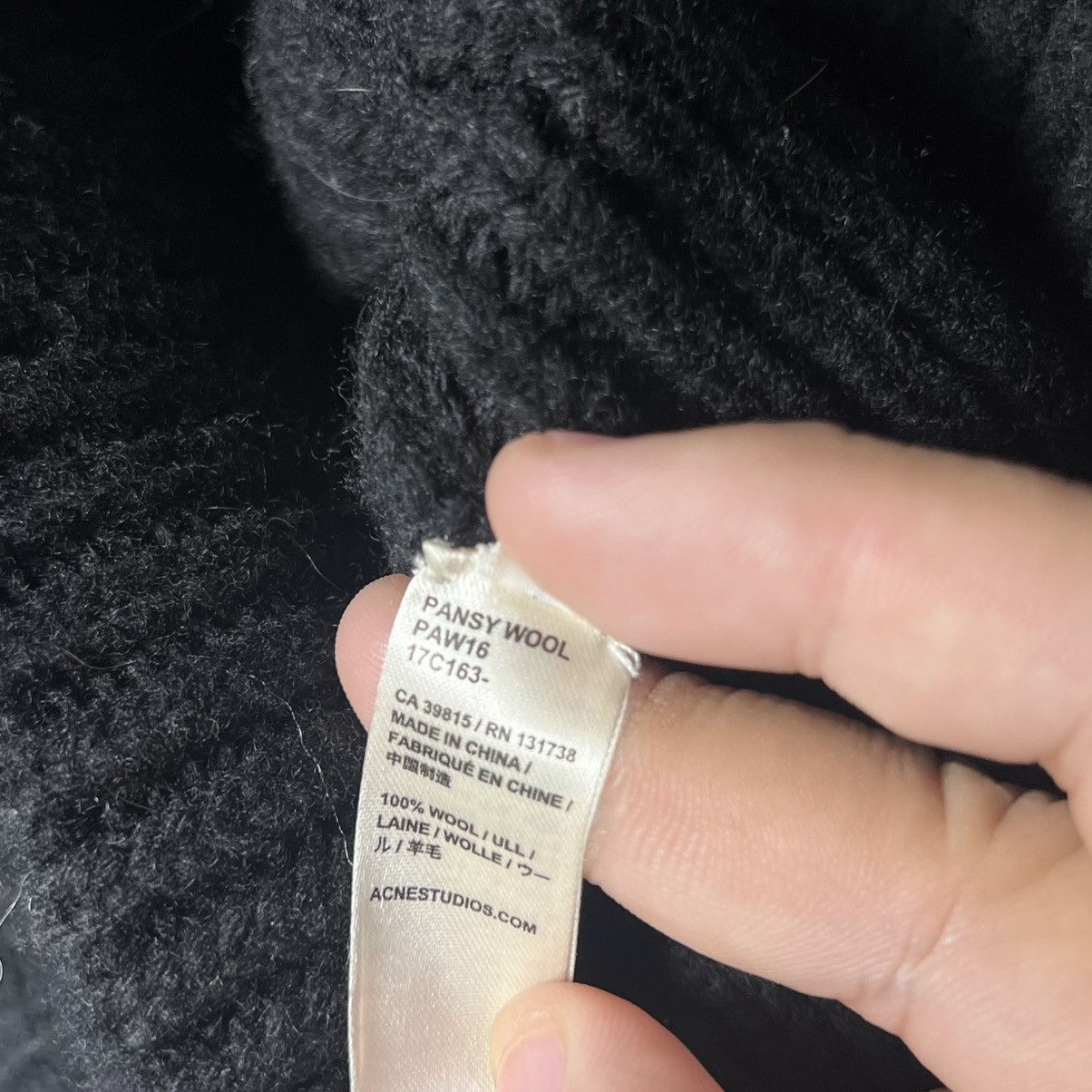 Acne Studios Acne Studios Pansy Wool Beanie Size ONE SIZE - 6 Thumbnail