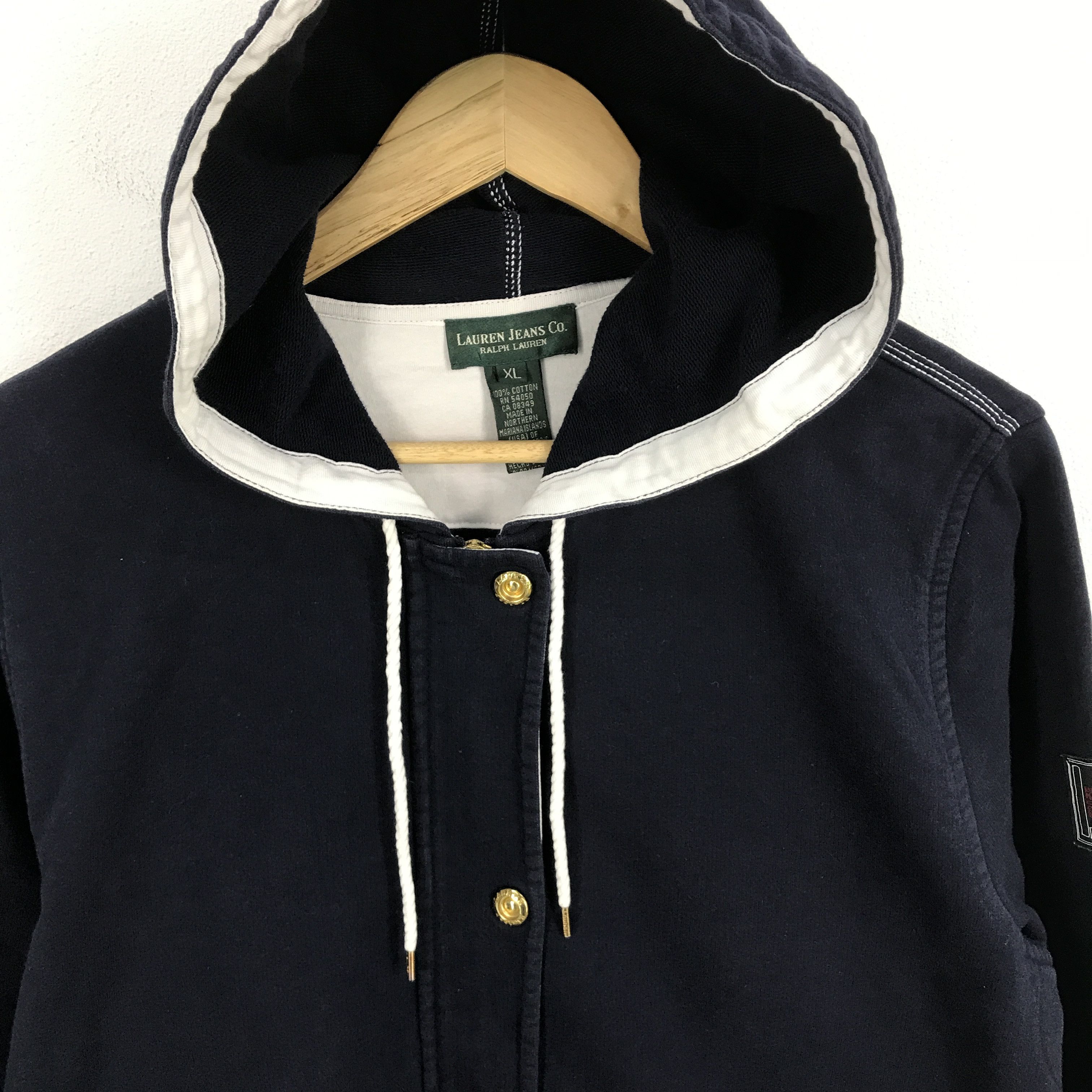Polo Ralph Lauren × Ralph Lauren × Vintage Ralph Lauren jeans co up zipper hoodie jacket Size US L / EU 52-54 / 3 - 3 Thumbnail
