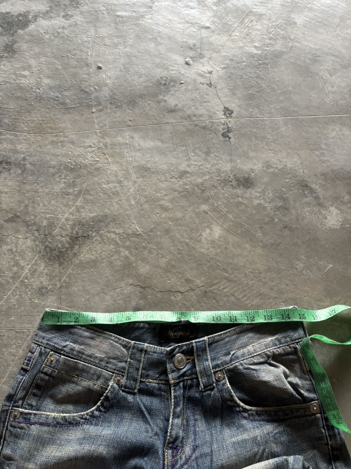 If Six Was Nine VANQUISH flare distressed patchwork rusty mudmax japanese Size US 29 - 21 Thumbnail