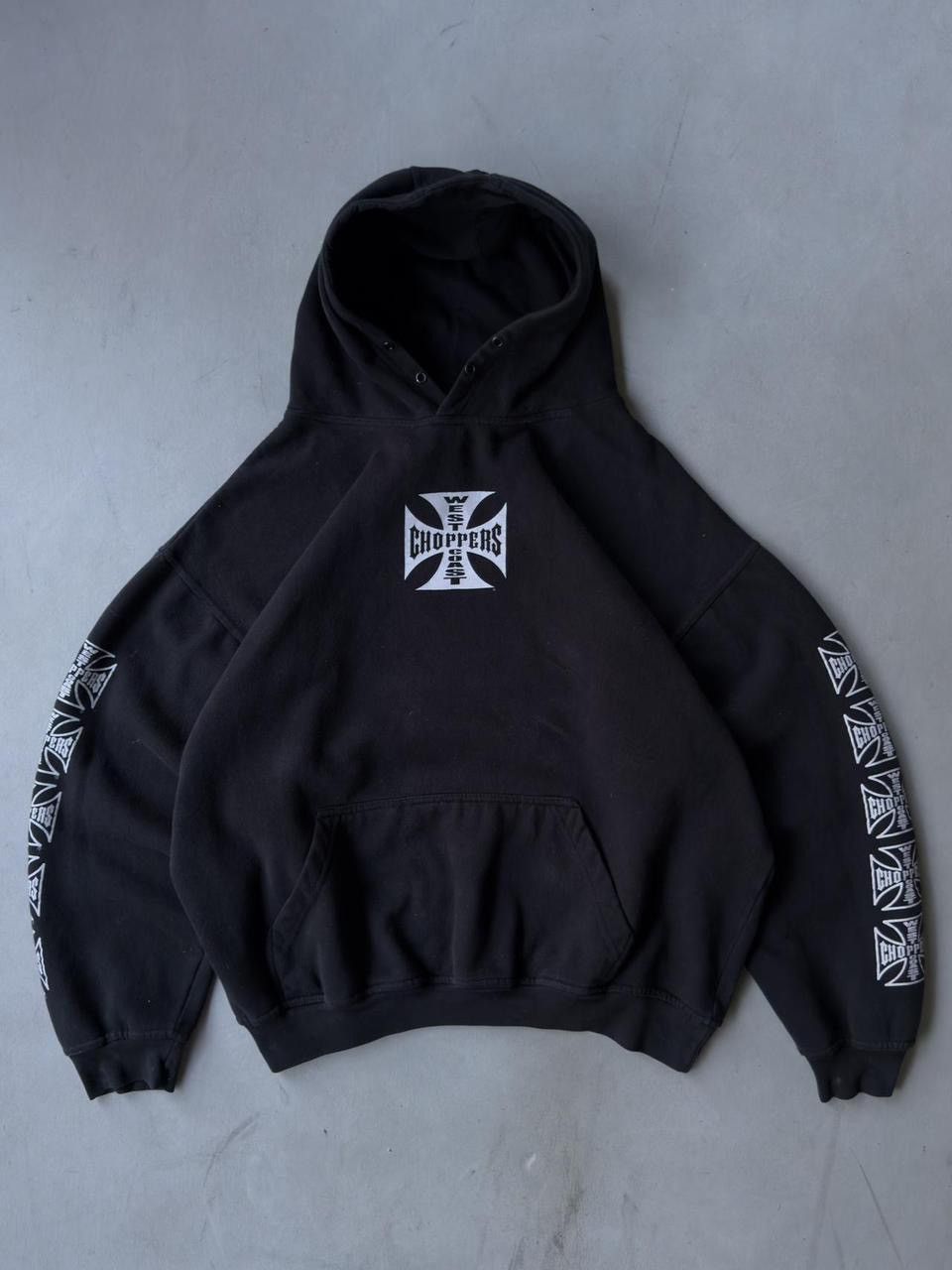 West Coast Choppers Vintage Y2K West Coast Choppers Black Hoodie Jesse James Size US XL / EU 56 / 4 - 2 Thumbnail