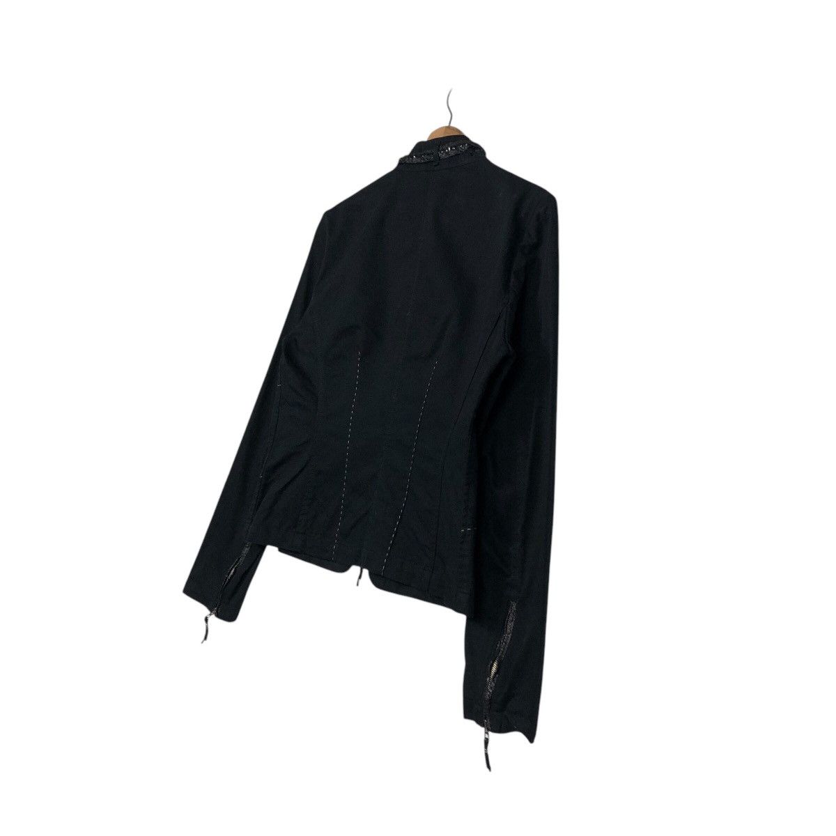 Vintage 📌Vintage Cropped Biker Jacket Visconf Made in Italy Size US M / EU 48-50 / 2 - 11 Thumbnail
