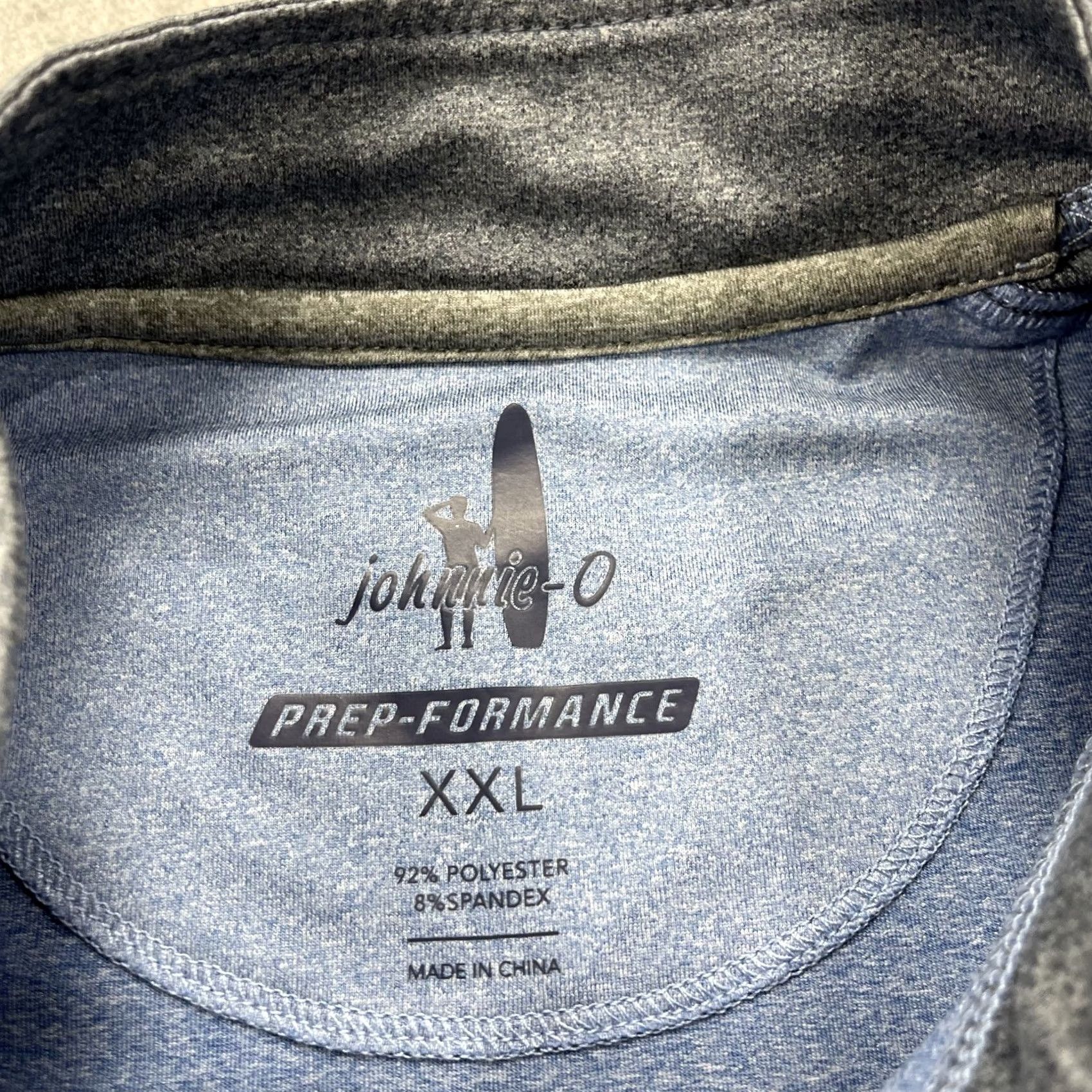 johnnie-O johnnie-O Jacket Mens 2XL Blue 1/4 Zip Golf Logo Grayhawk Performance Jacket Size US XXL / EU 58 / 5 - 4 Thumbnail