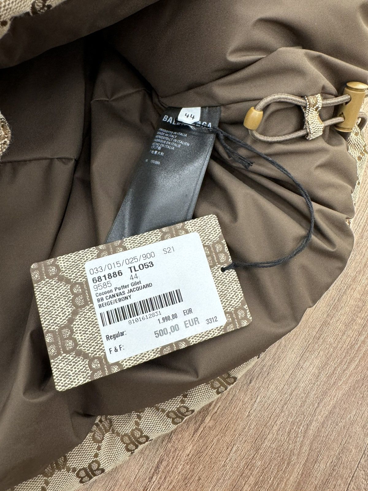 Balenciaga × Gucci Gucci x Balenciaga Hacker Cocoon Puffer Vest Size US XL / EU 56 / 4 - 5 Thumbnail