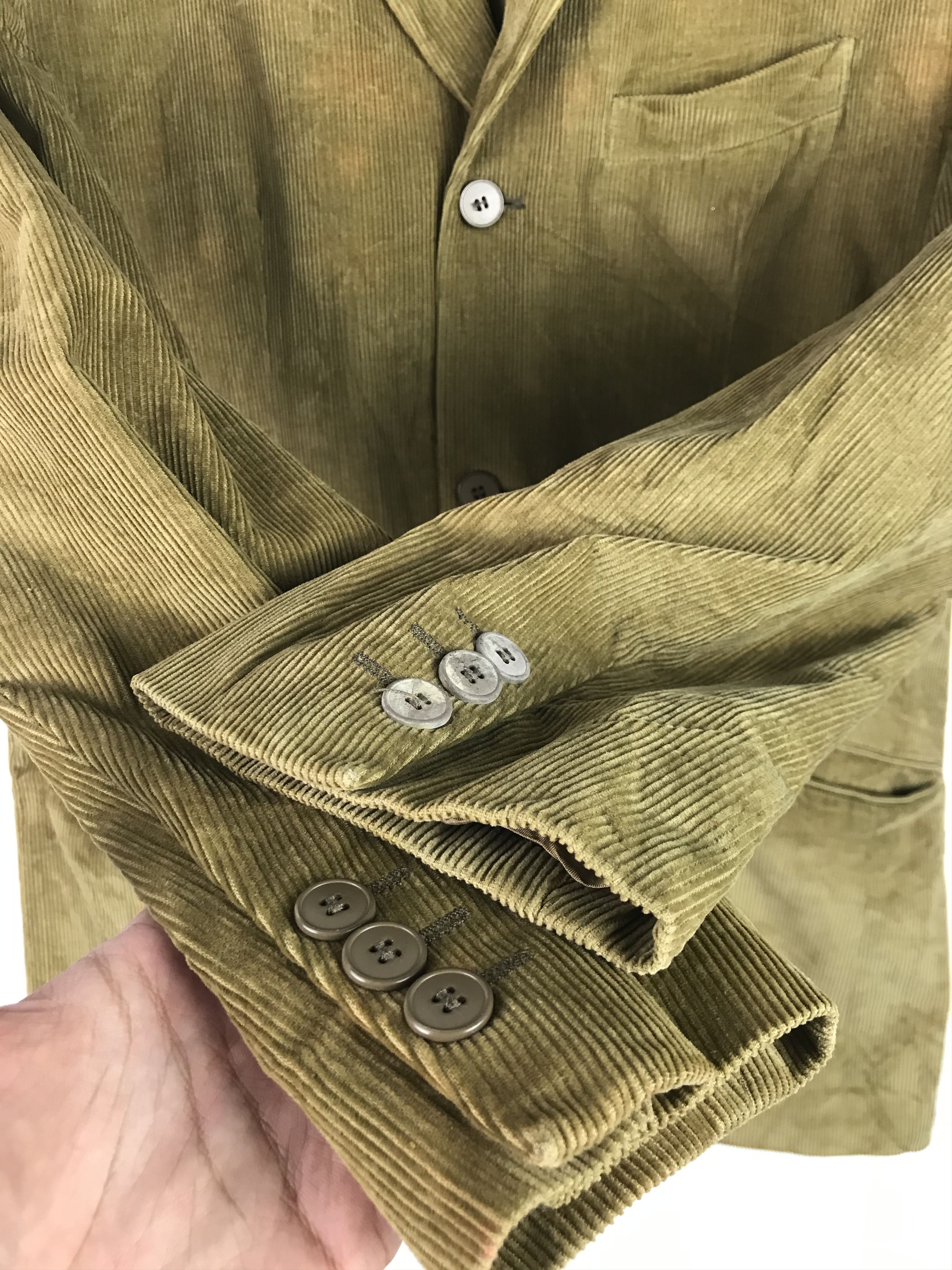 agnes b. Vintage Agnes B Corduroy Jacket Rare Design Size US M / EU 48-50 / 2 - 7 Thumbnail