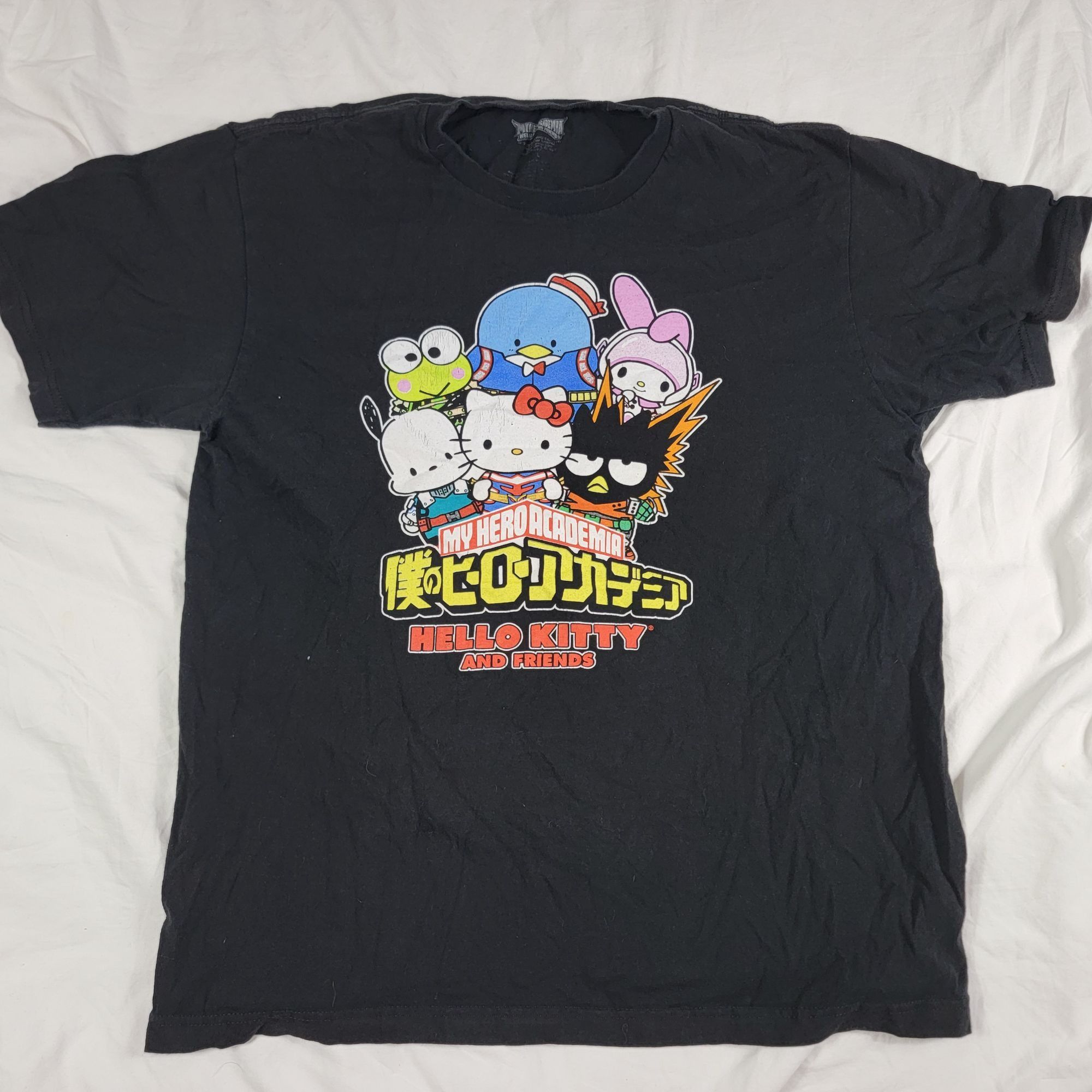 Other My Hero Academia x Hello Kitty Adults Large Black T Shirt An Size US L / EU 52-54 / 3 - 1 Thumbnail