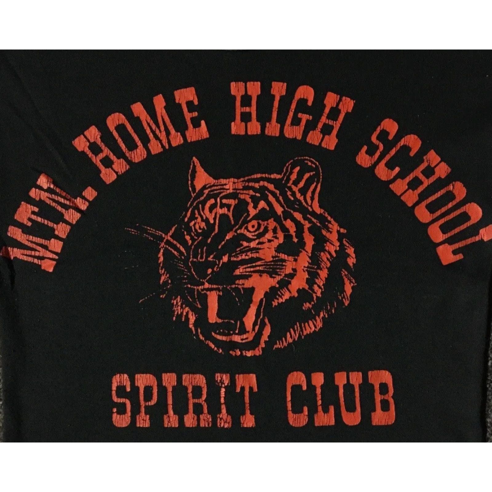 Vintage VINTAGE Mountain Home High School Spirit Shirt S Women Black USA 70s 80s 90s Grunge Size S / US 4 / IT 40 - 2 Thumbnail