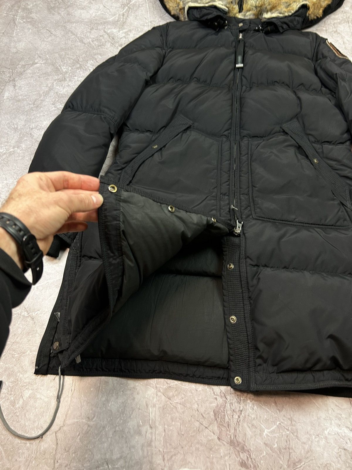 Parajumpers Parajumpers Puffer Down Jacket Super Lightweight Beige Logo Size L / US 10 / IT 46 - 7 Thumbnail