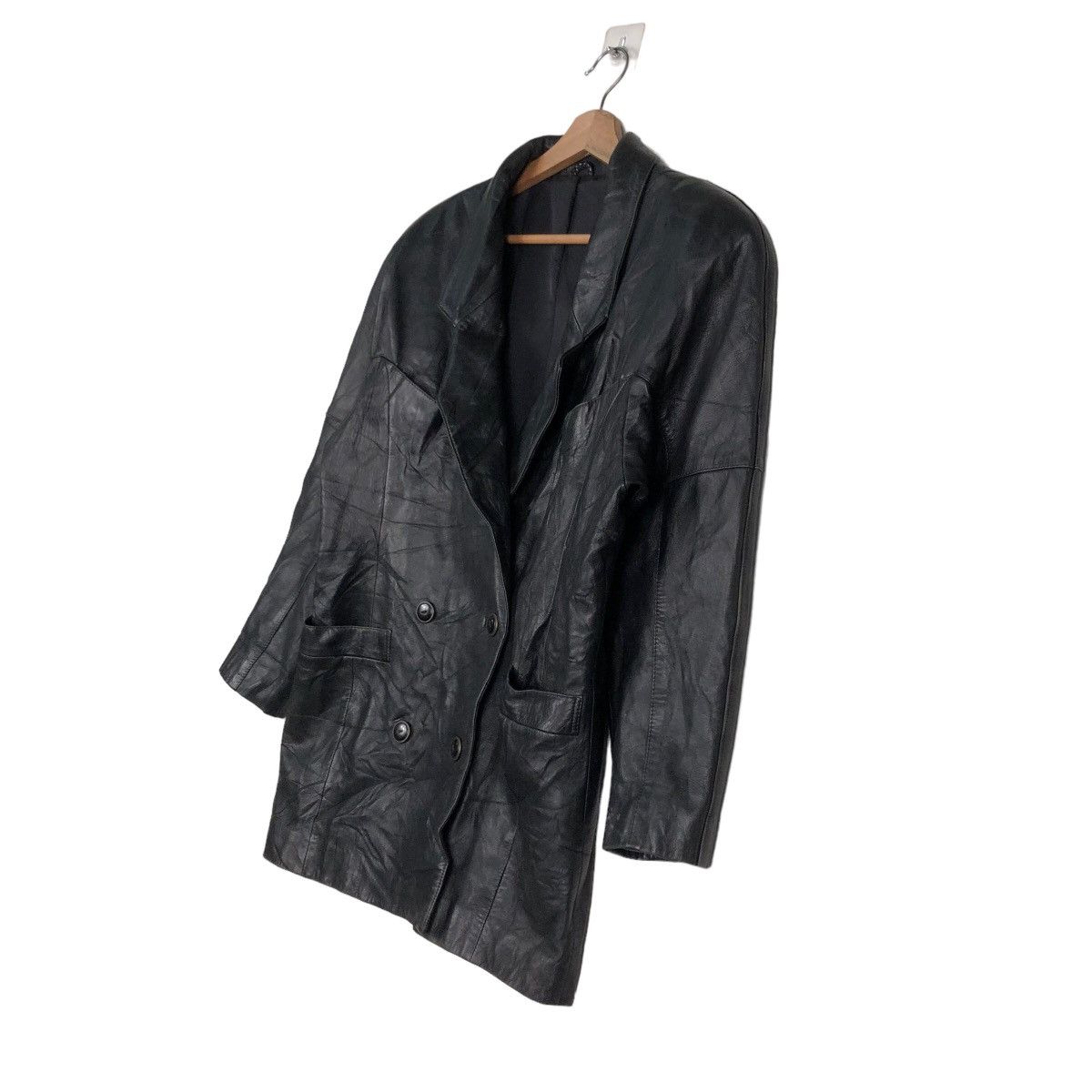 Japanese Brand 🔥Vintage Biker Leather Jacket Vino Deporte Issey Miyake Size US M / EU 48-50 / 2 - 2 Thumbnail
