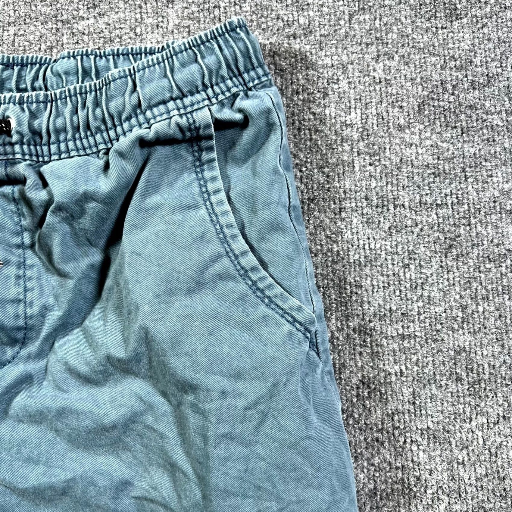 Faded Glory Faded Glory Mens Shorts Chino Shorts Mens S Teal Drawstring Slash Pockets Casual Size US 29 - 3 Thumbnail