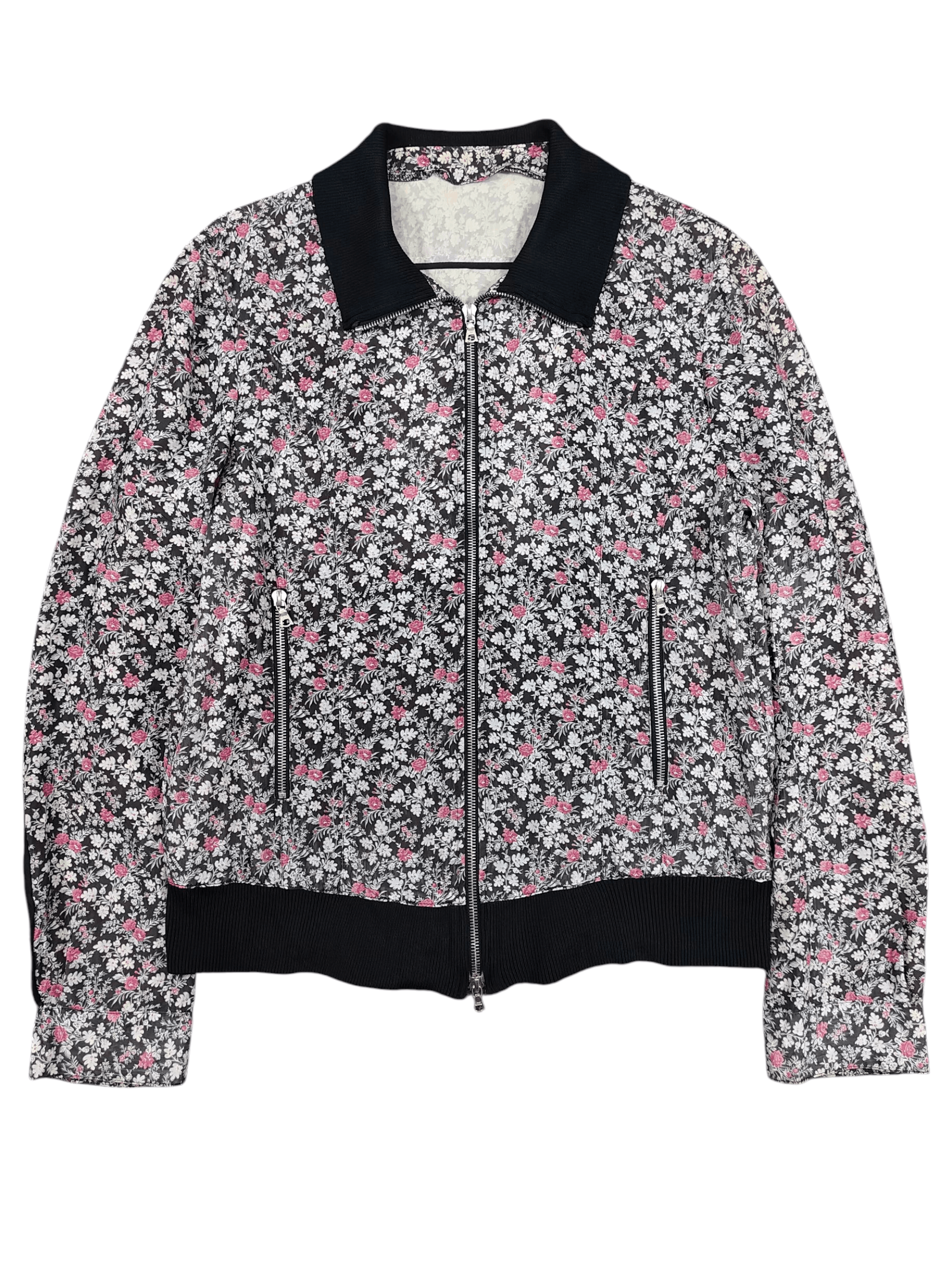 Japanese Brand 🇯🇵 Artisan 🇯🇵 by Five Fox Florals Graphic Cupra Jacket Size L / US 10 / IT 46 - 1 Thumbnail