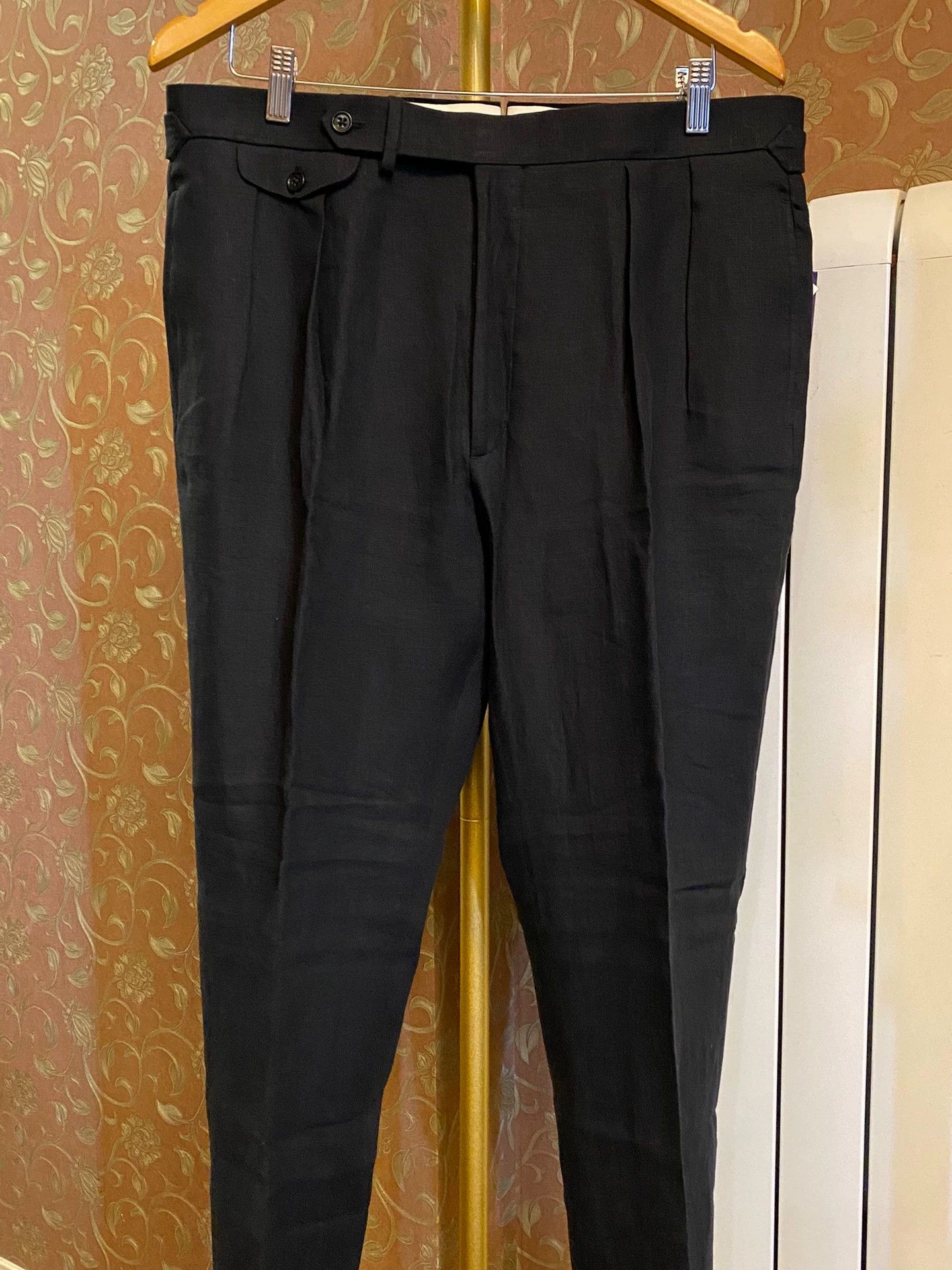 Ralph Lauren RALPH LAUREN Purple Label 100% Linen Naples Pleated Trousers Size US 34 / EU 50 - 5 Thumbnail