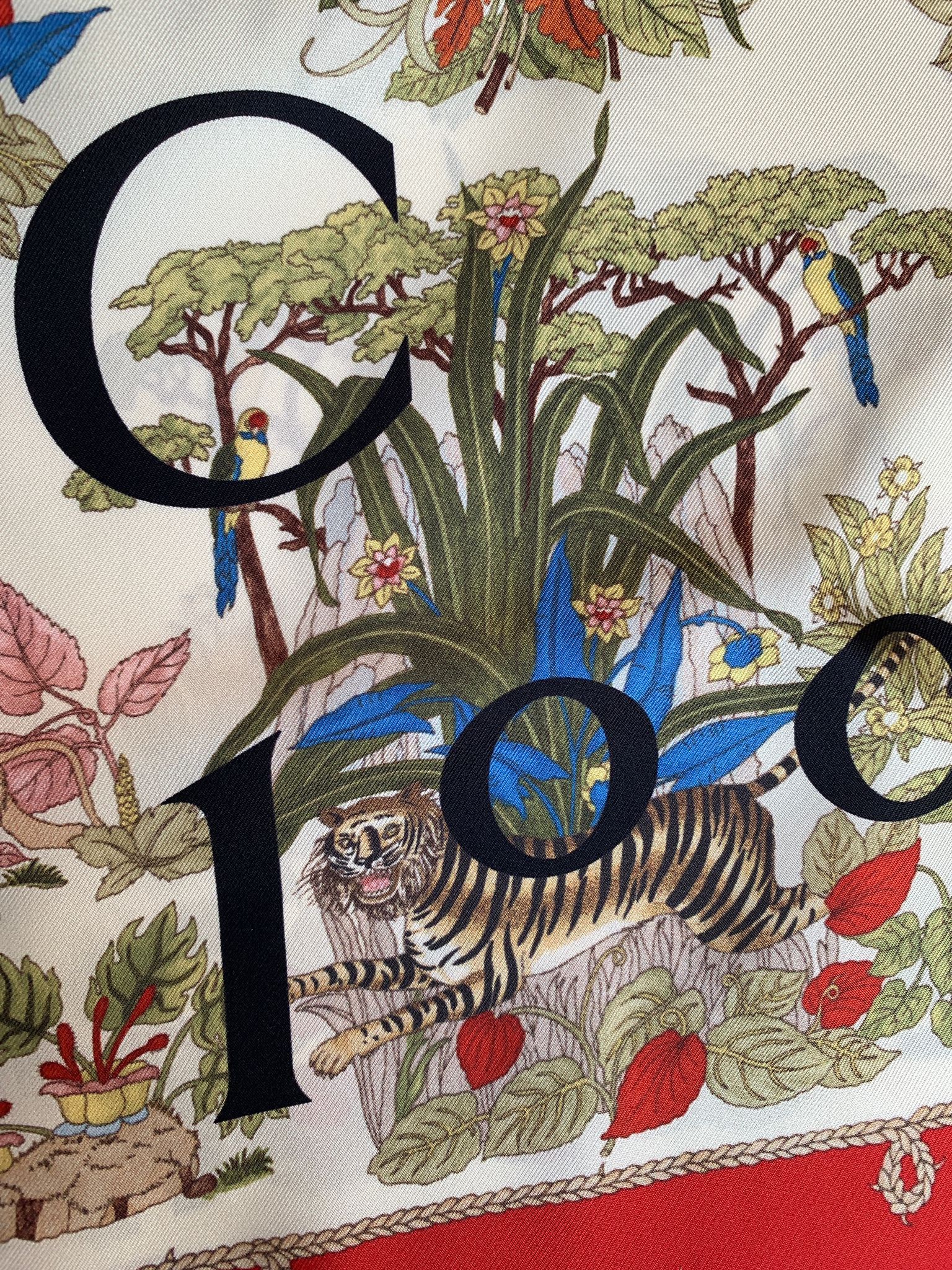 Gucci Gucci Lady Savanero Silk Scarf Brand New With Tags Size ONE SIZE - 8 Thumbnail