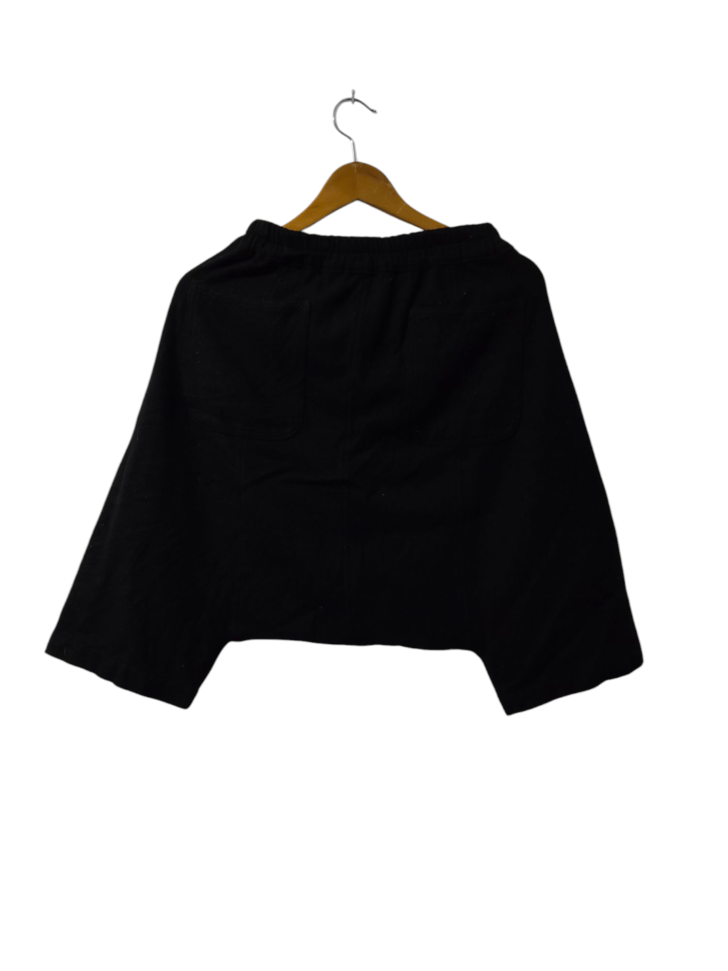 Comme des Garcons authentic BLACK COMME DES GARCONS crotch pants wool Size 29" - 2 Thumbnail