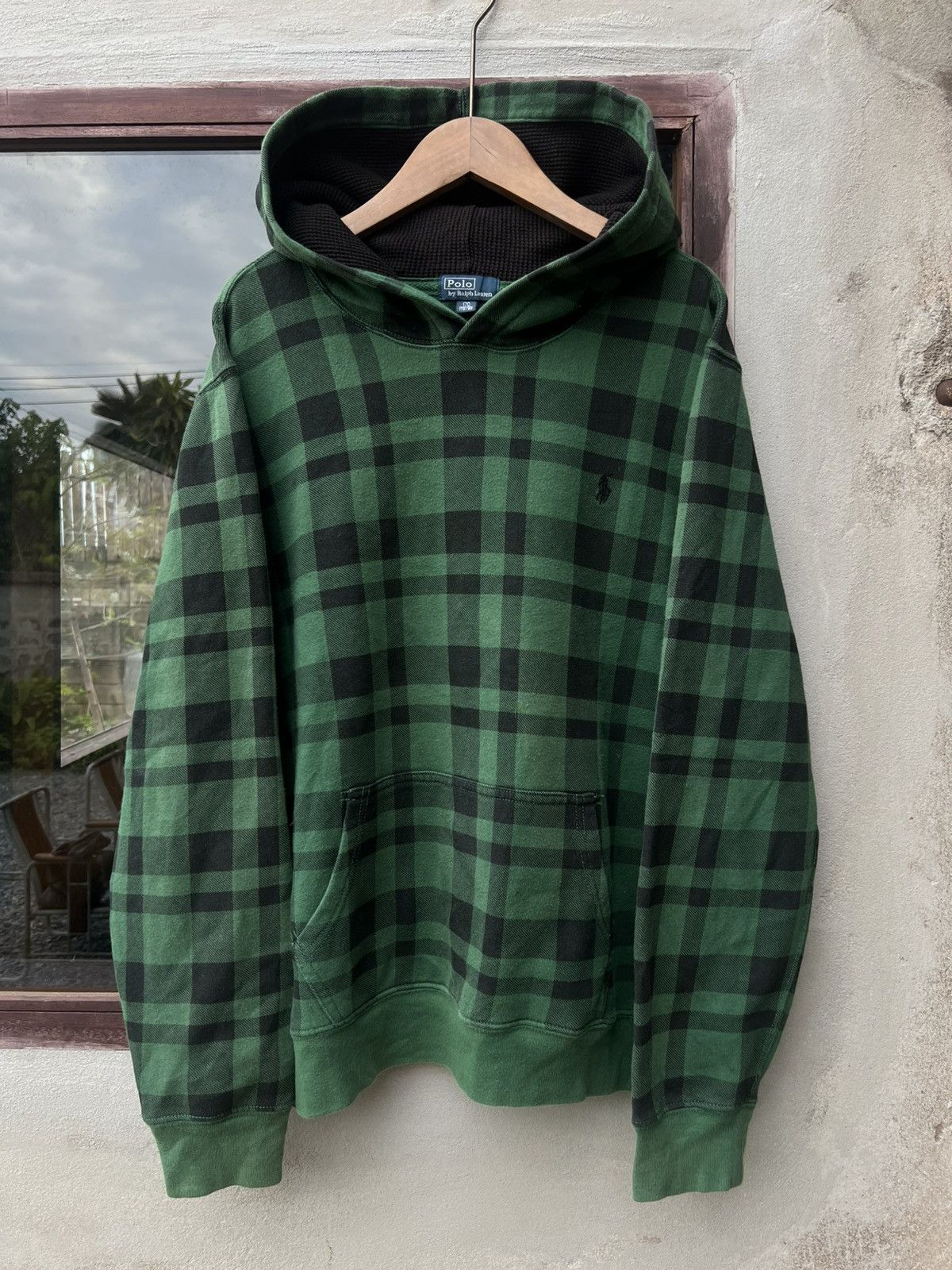 Thermal Lined Polo Ralph Lauren Hoodie Small Pony