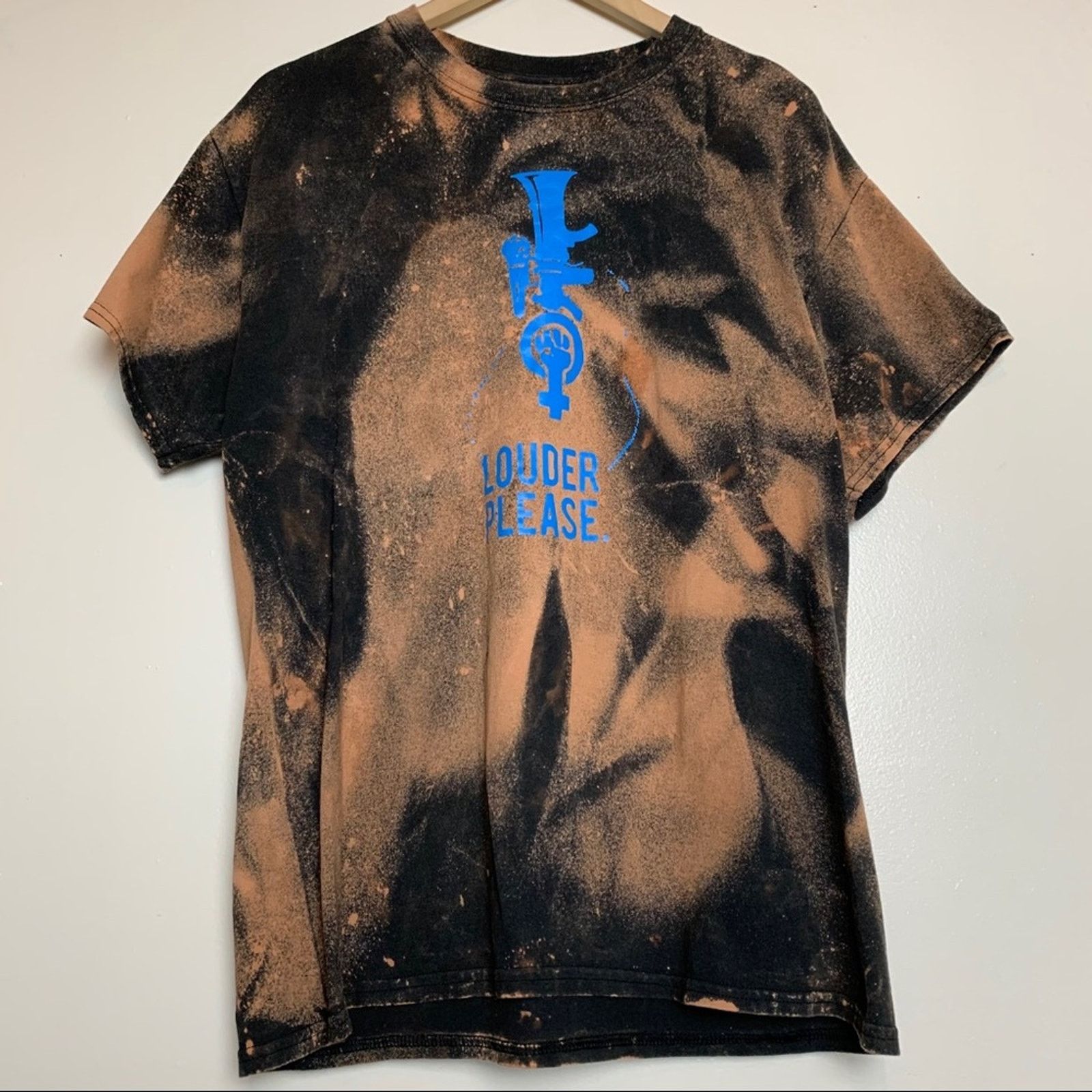 Gildan Gildan Black Louder Please Tie Dye Graphic Tee Unisex Large Size US L / EU 52-54 / 3 - 5 Thumbnail