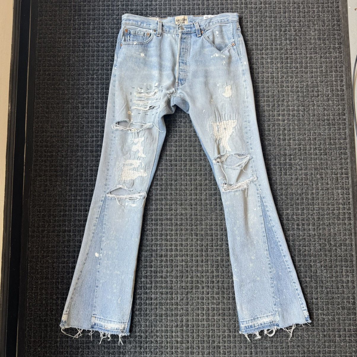Gallery Dept. Gallery Dept. Indiana Blue Flare Jeans Indigo Size US 30 / EU 46 - 1 Thumbnail