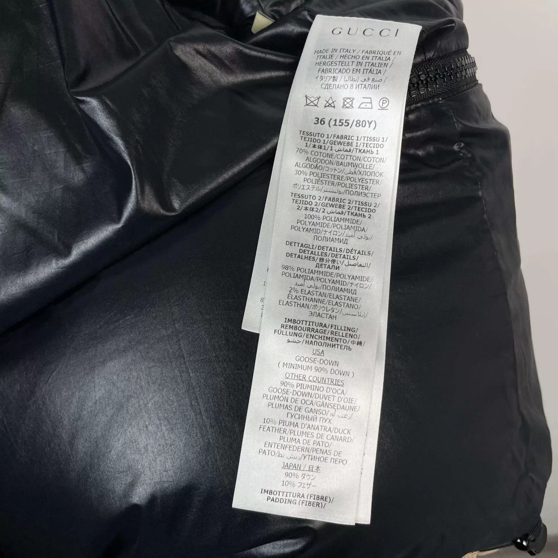 Gucci Gucci women's GG long sleeve cotton puffer jacket Size XS / US 0-2 / IT 36-38 - 9 Thumbnail
