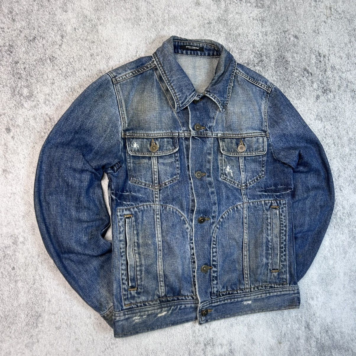 Dolce & Gabbana Streetwear 90's Dolce&Gabbana Wash Denim Jacket Japan Style Size US M / EU 48-50 / 2 - 3 Thumbnail