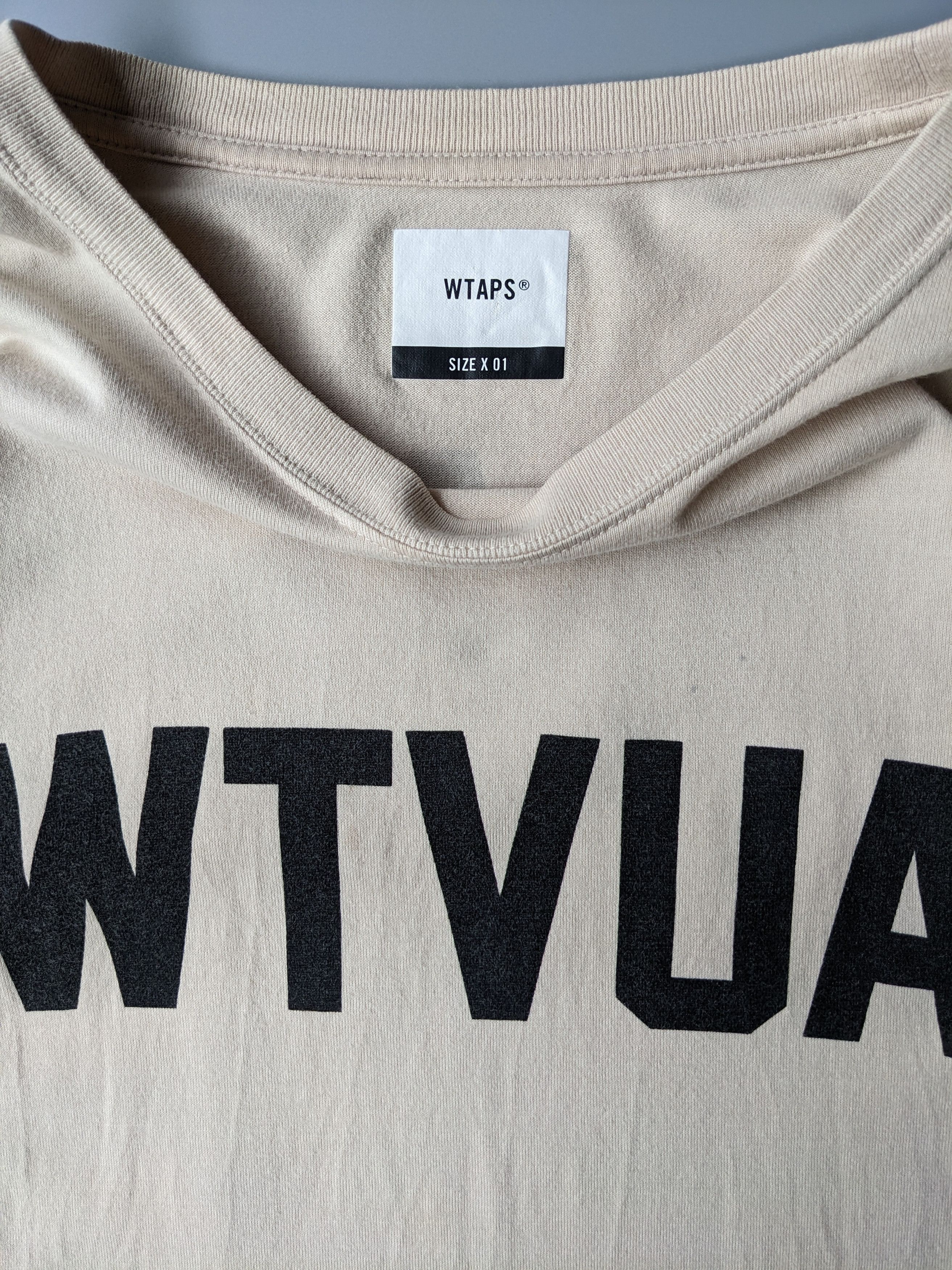 Wtaps Wtaps wtvua beige long sleeve shirt Size US S / EU 44-46 / 1 - 4 Thumbnail