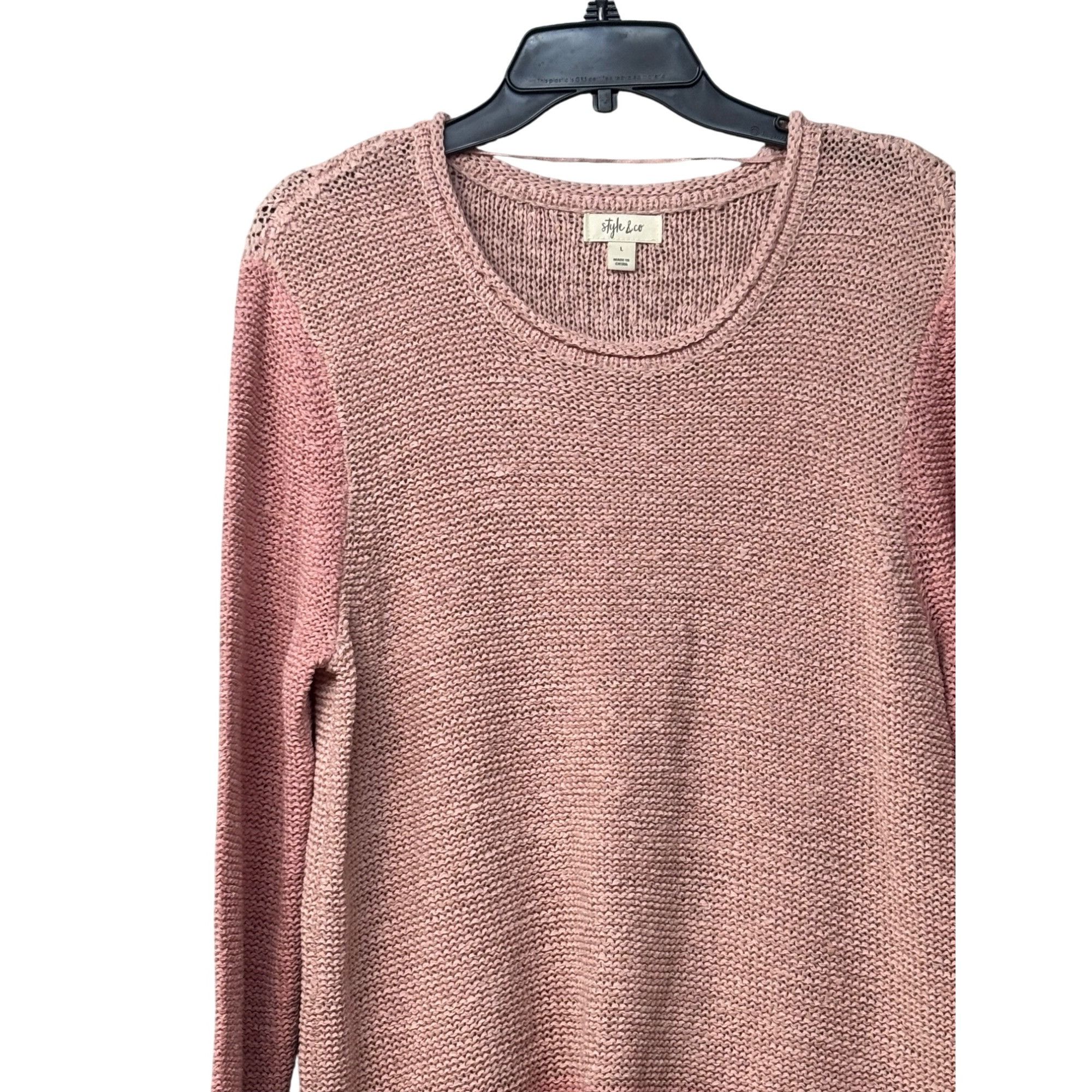 Other Style & Co Acrylic/Nylon Knit Sweater, Hibiscus/ French Tuli Size XL / US 12-14 / IT 48-50 - 10 Thumbnail