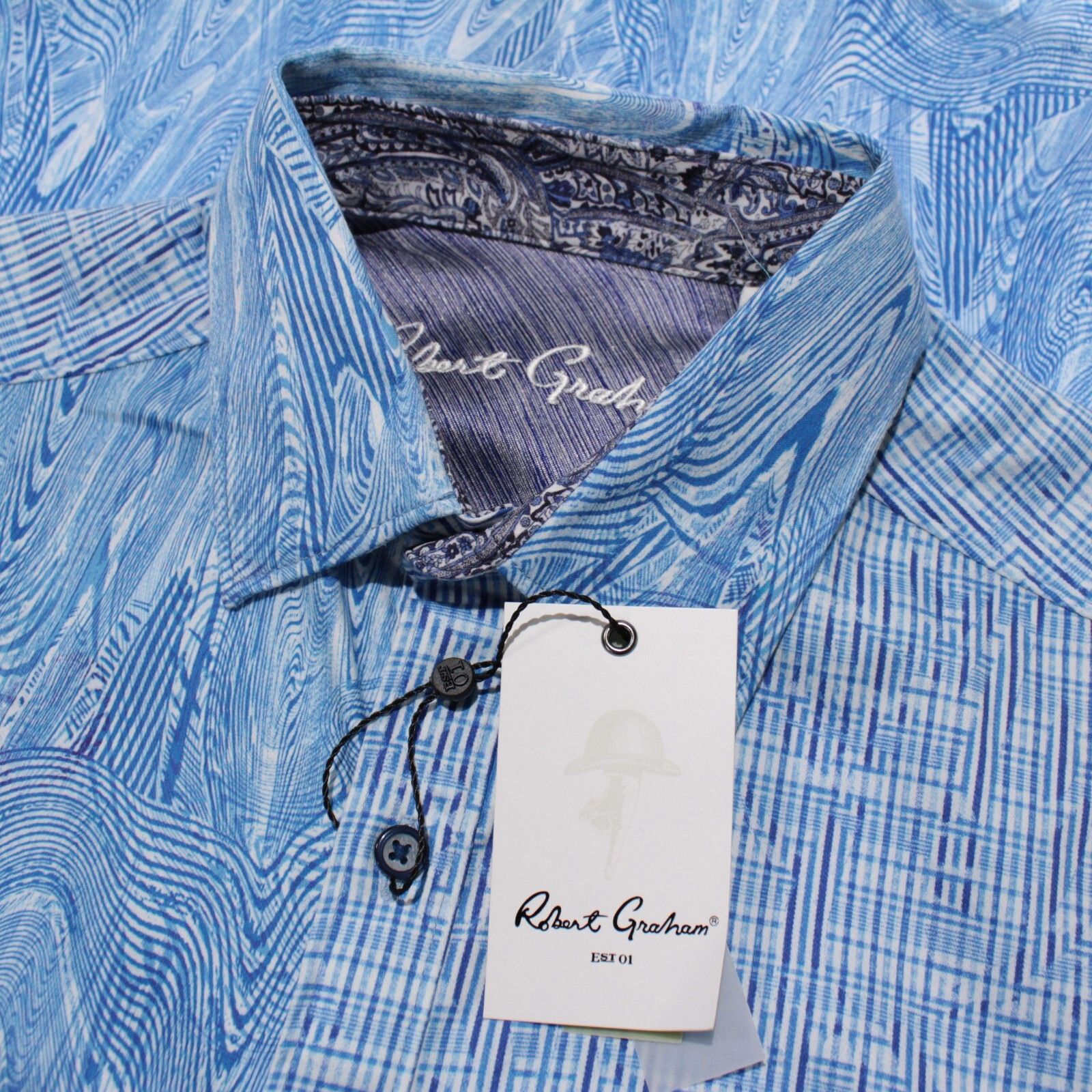 Robert Graham Robert Graham New with tags Shirt Size S US In Blue Size US S / EU 44-46 / 1 - 1 Thumbnail