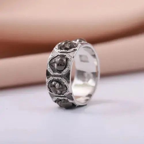 Ring Of Fire Skull Rings Size 7 8 9 10 11 Size ONE SIZE - 2 Thumbnail