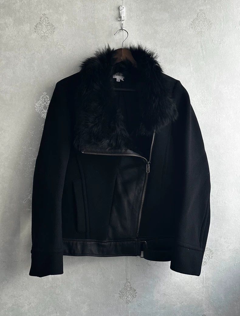 Helmut Lang HELMUT LANG Angolan rabbit fur patch jacket Size S / US 4 / IT 40 - 1 Thumbnail
