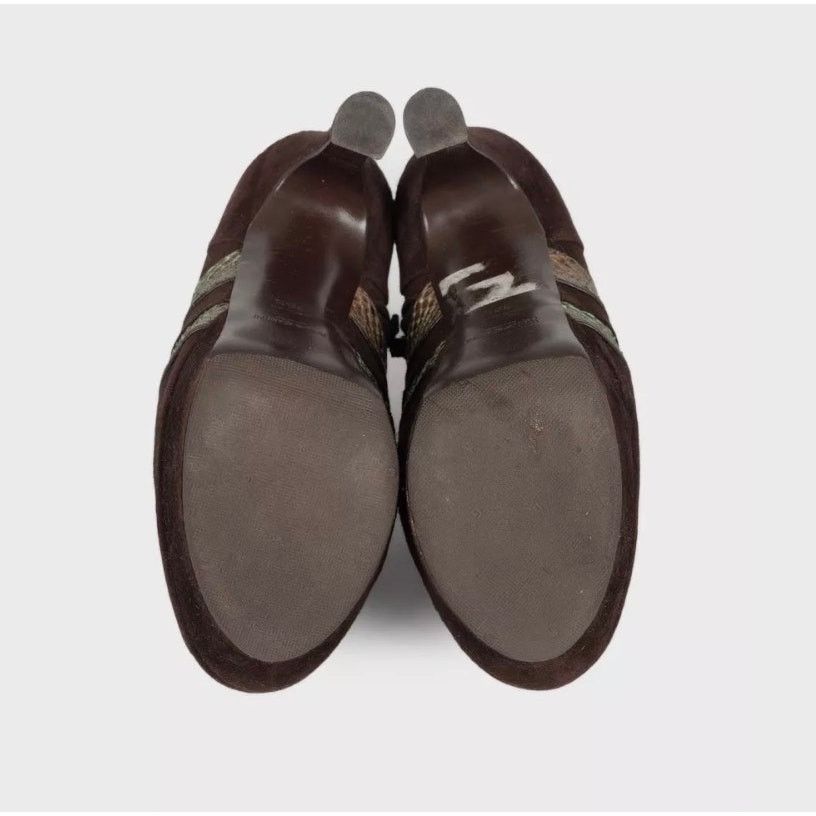 Yves Saint Laurent Saint Laurent Brown Suede Ankle Boots - Sz 38.5 Size US 7.5 / IT 37.5 - 5 Thumbnail