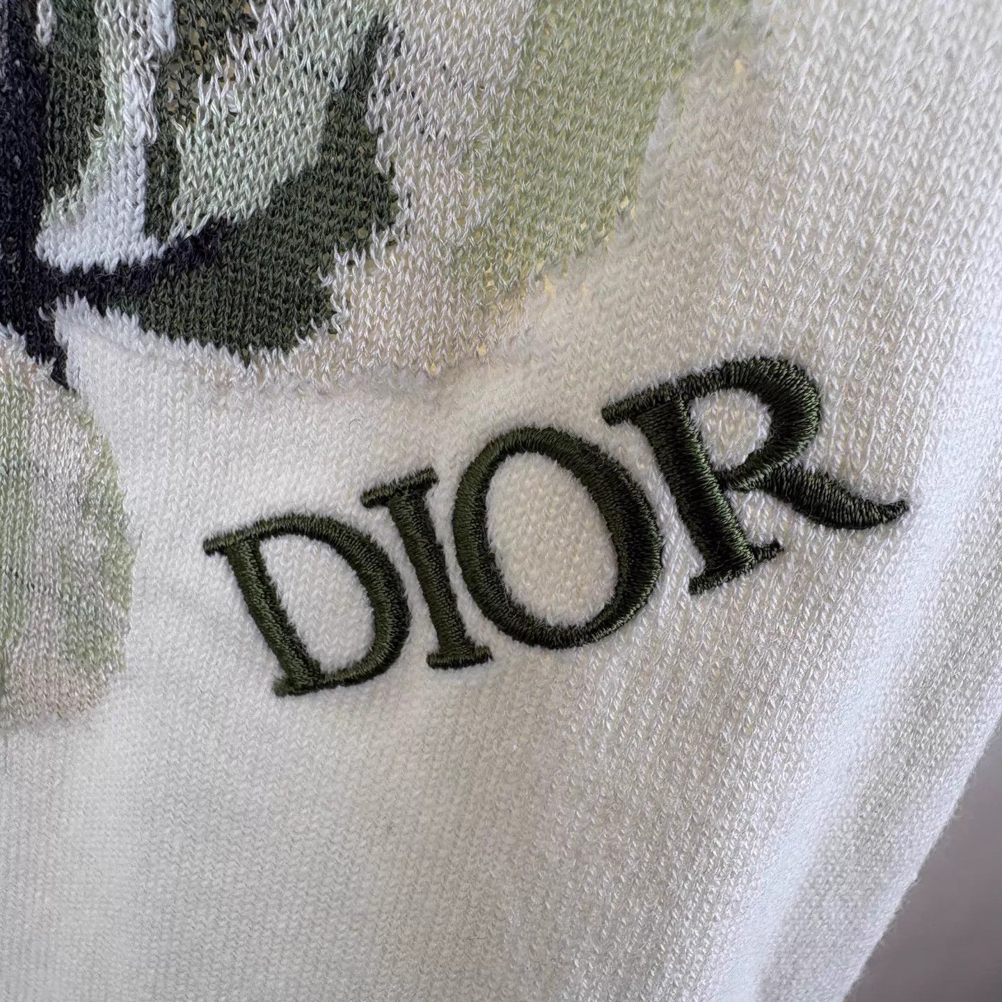 Dior Dior Embroidered Floral Knit SS Beige Rose XL/XXL Size XL / US 12-14 / IT 48-50 - 5 Thumbnail