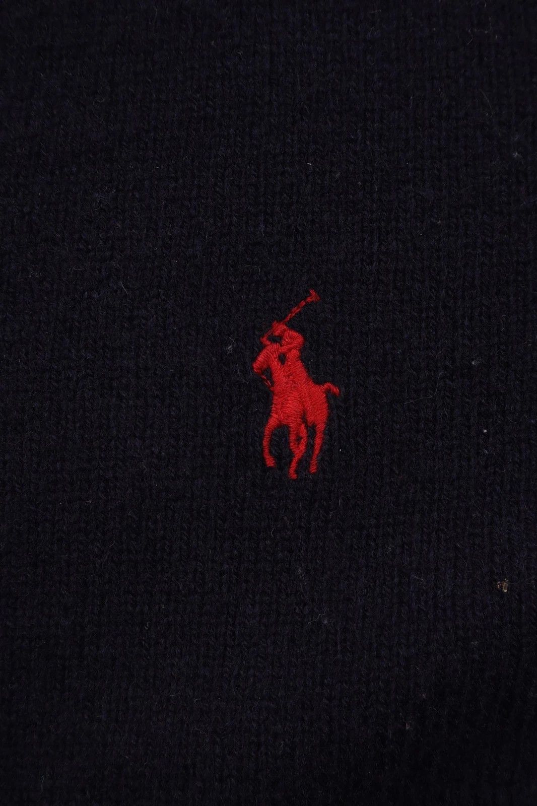 Polo Ralph Lauren Polo Ralph Lauren V-Neck Lambswool Sweater Navy Blue Size US M / EU 48-50 / 2 - 3 Thumbnail