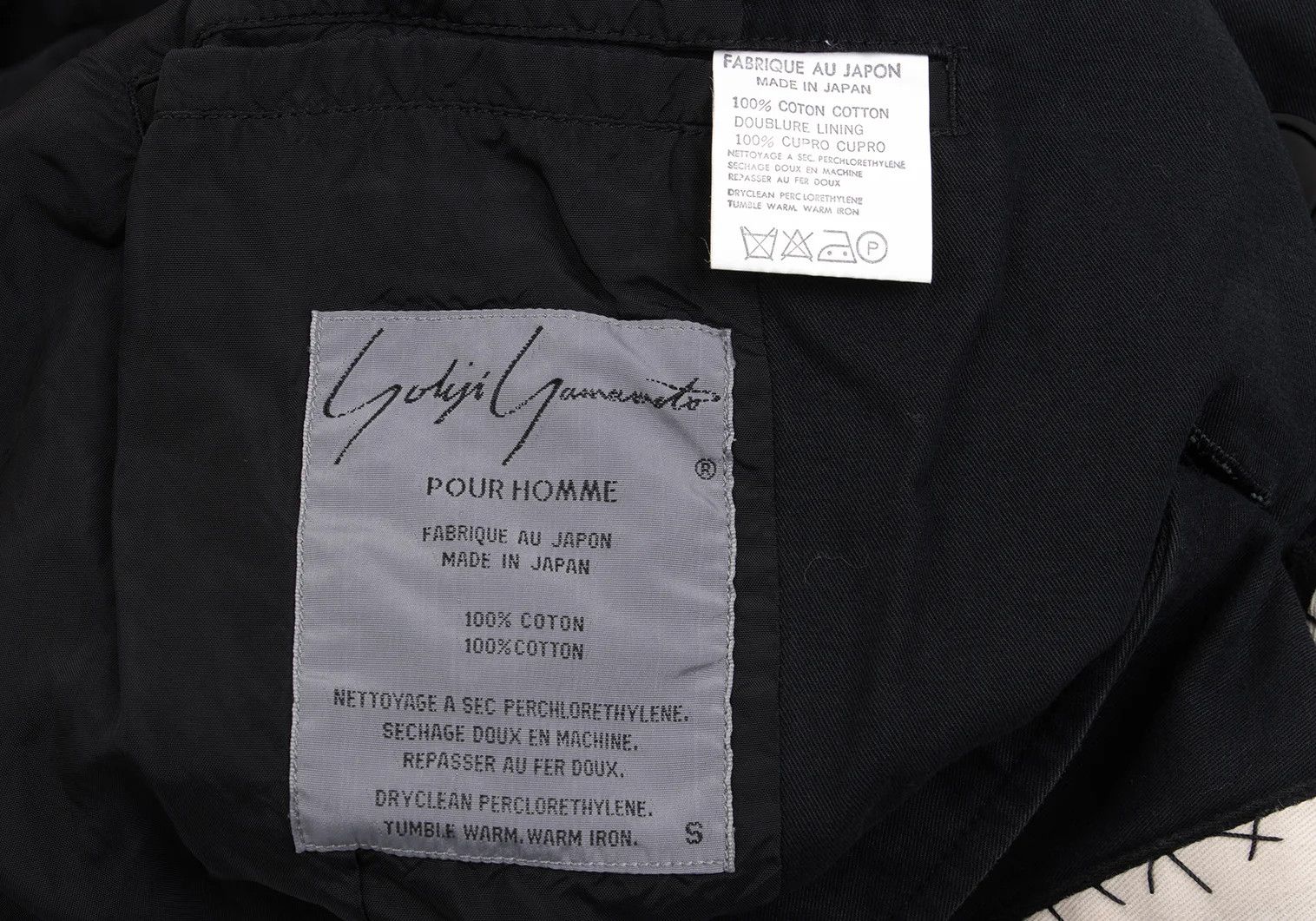 Yohji Yamamoto Yohji Yamamoto Alpha Patch Cotton Jacket Size US S / EU 44-46 / 1 - 18 Thumbnail