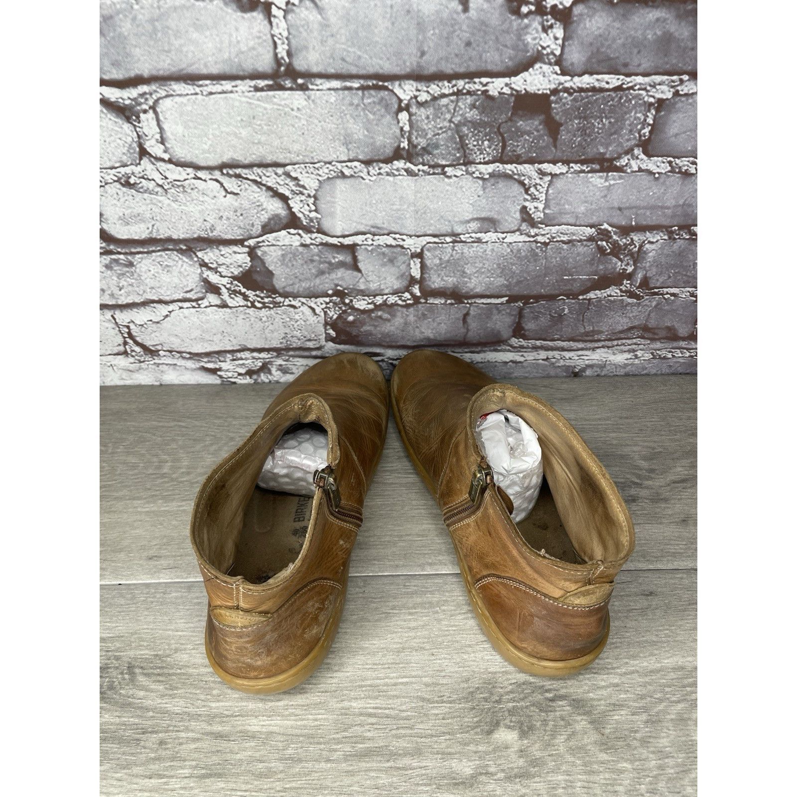 Birkenstock Birkenstock Boots Brown Leather Ankle Zip Comfort Walking Sh Size US 9.5 / IT 39.5 - 8 Thumbnail